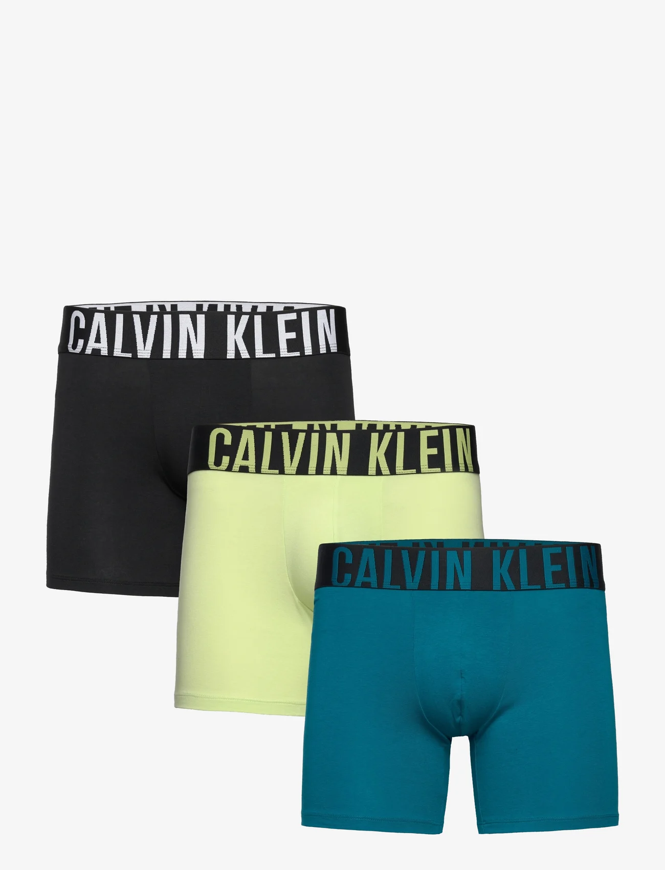 Calvin Klein - BOXER BRIEF 3PK - bokserit - black, ocean depths, shadow lime - 0