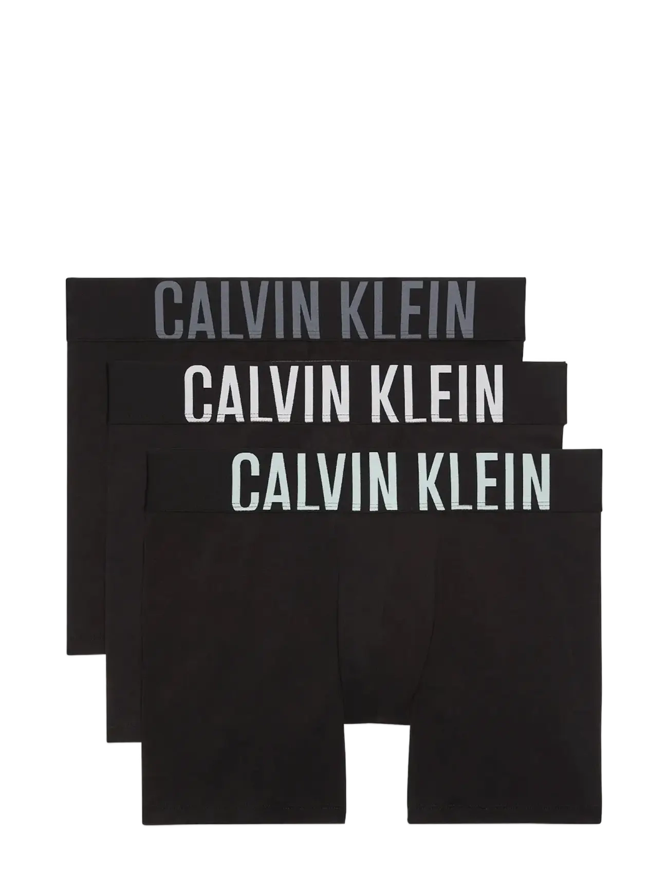 Calvin Klein BOXER BRIEF 3PK - Bielizna - BLACK BODIES W/ TURBULENCE/WHITE/IR / black