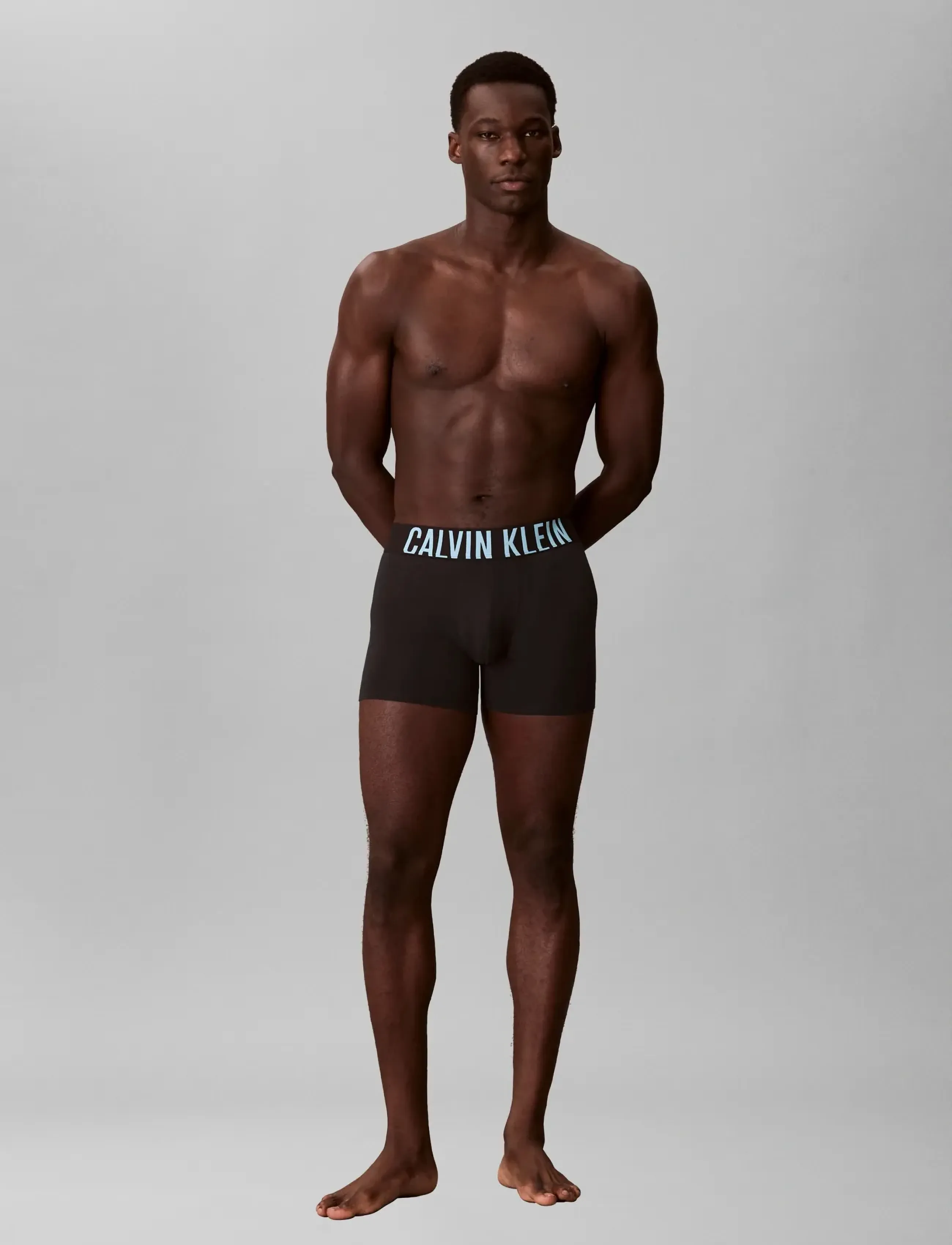 Calvin Klein - BOXER BRIEF 3PK - multipack underpants - black w  harbor mist logo  black w - 2