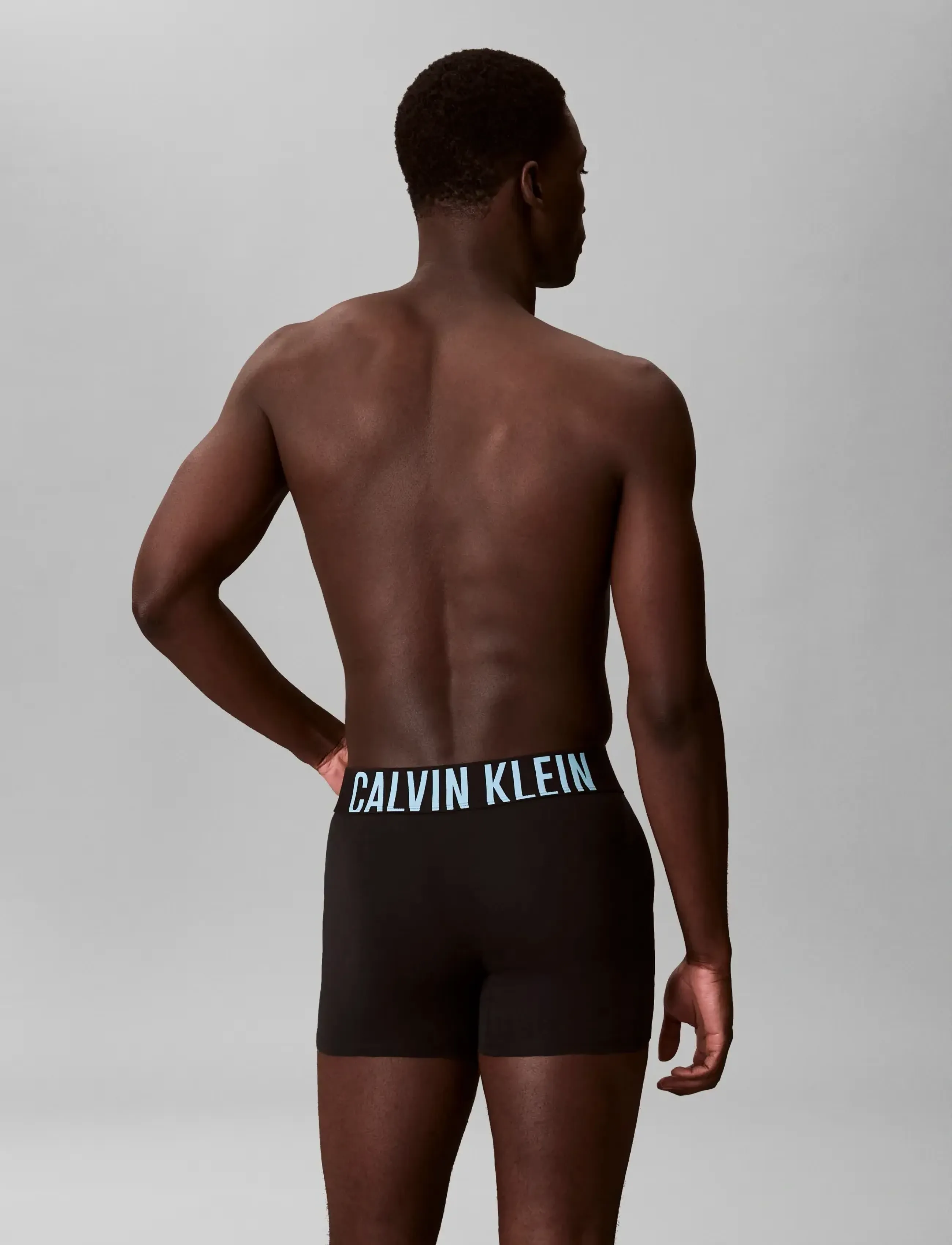 Calvin Klein - BOXER BRIEF 3PK - multipack underpants - black w  harbor mist logo  black w - 3