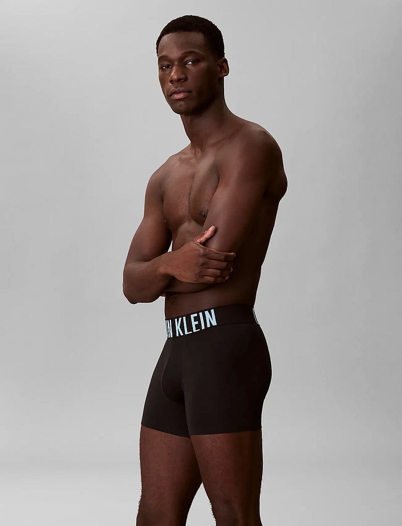 Calvin Klein - BOXER BRIEF 3PK - multipack kalsonger - black w harbor mist logo black w - 4