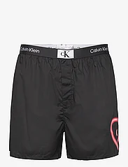Calvin Klein - BOXER TRAD - najniższe ceny - bk- neon hrt graphic_poppy red - 0