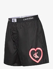 Calvin Klein - BOXER TRAD - boxer shorts - bk- neon hrt graphic_poppy red - 2
