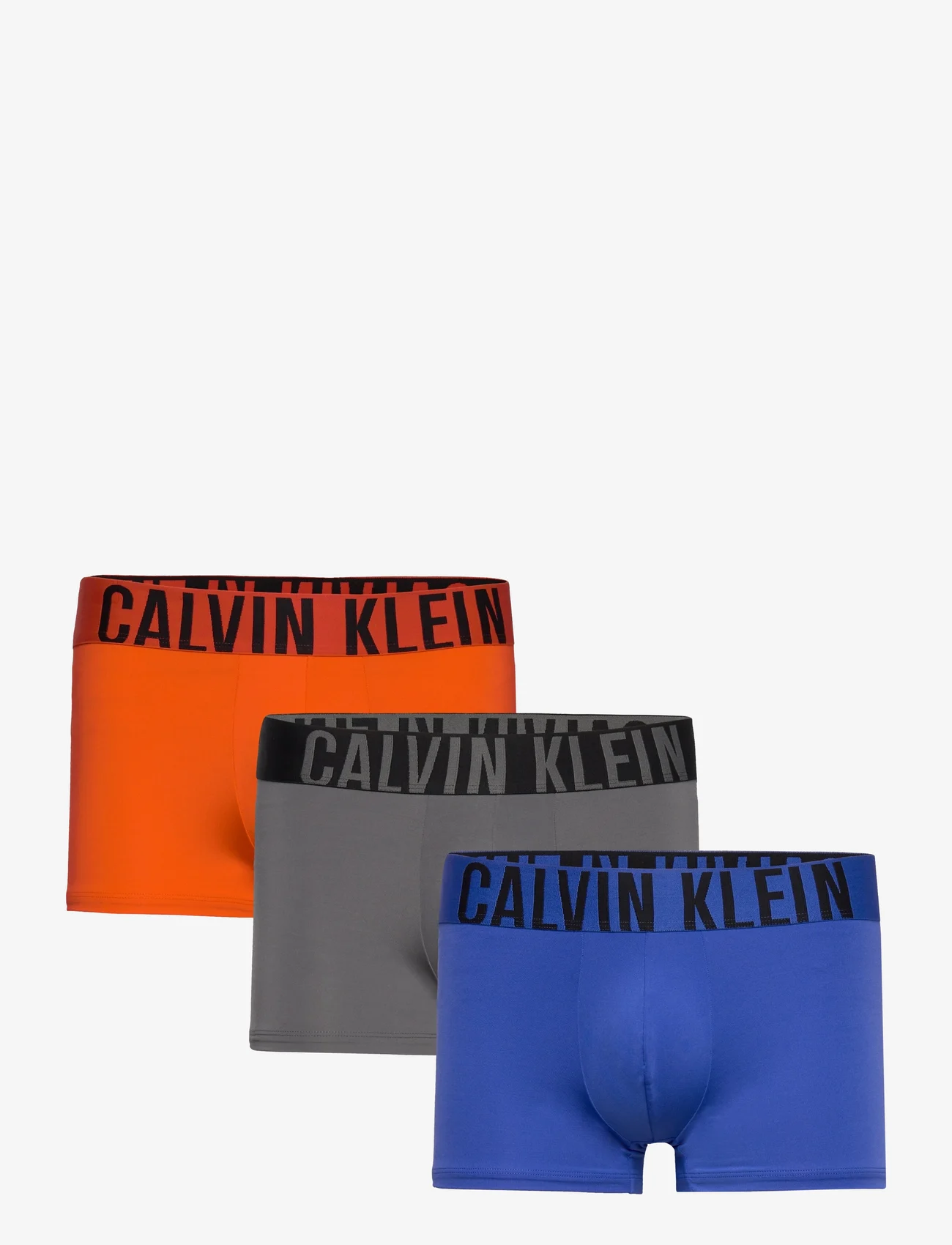 Calvin Klein - TRUNK 3PK - Šortukai - dazzling blue, gry sky, cherry kiss - 0