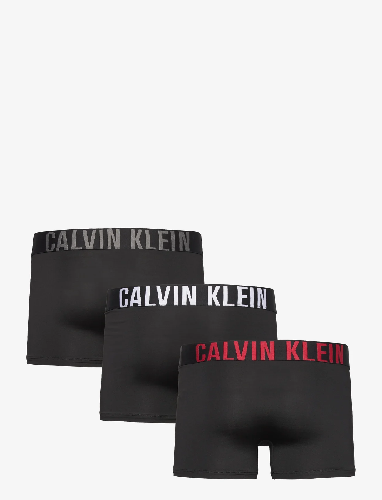 Calvin Klein - TRUNK 3PK - bokserit - b- blk, gry sky, pompeian red lgs - 1