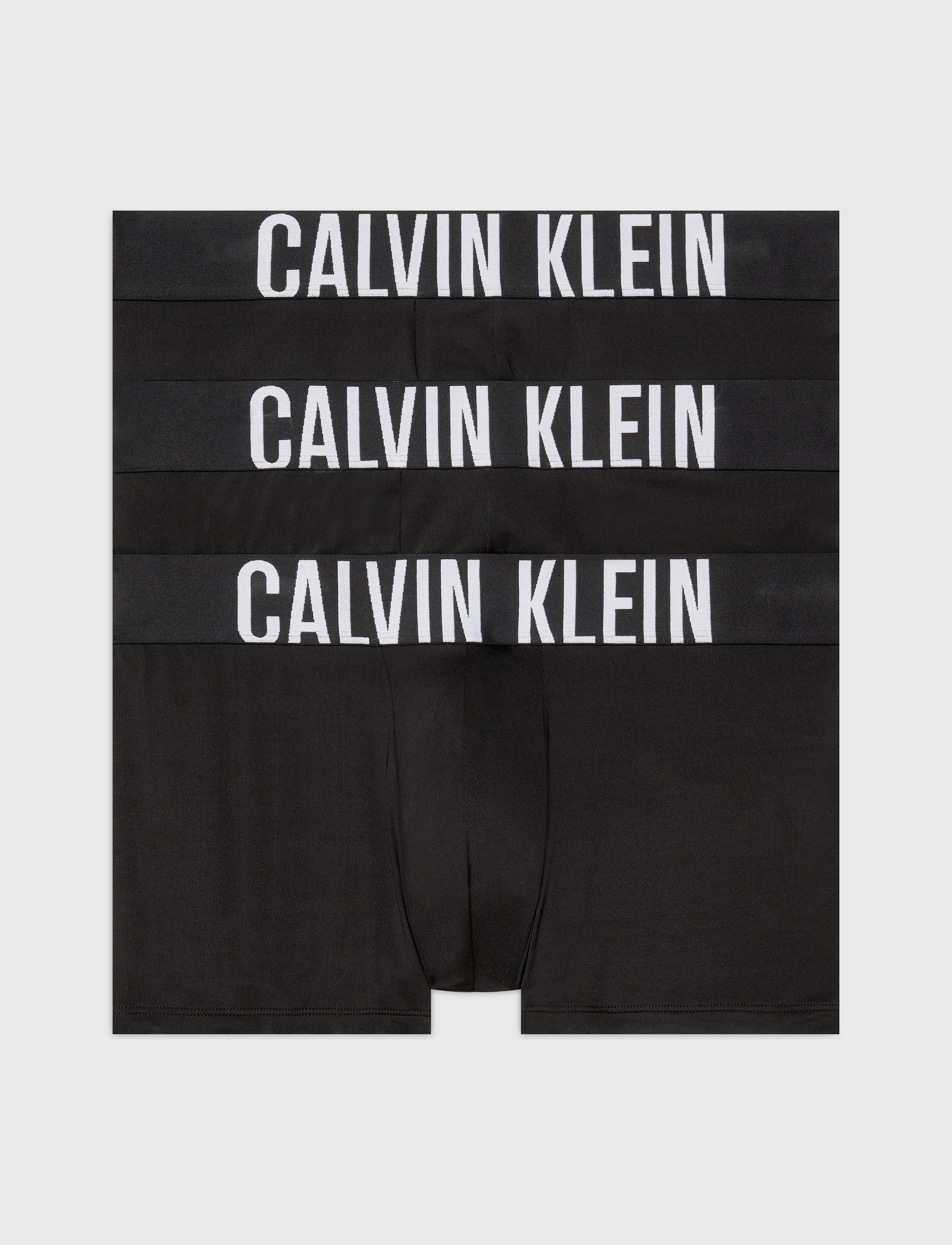 Calvin Klein - TRUNK 3PK - bokserki - black, black, black - 4