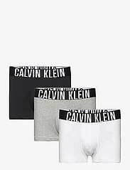 Calvin Klein - TRUNK 3PK - kelnaitės - black, grey heather, white - 0