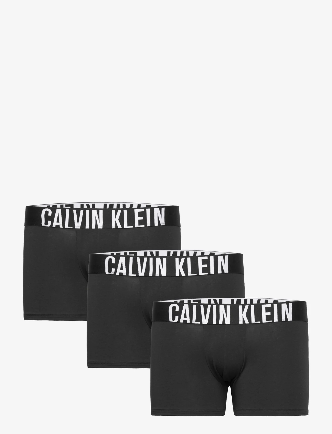 Calvin Klein - TRUNK 3PK - bokseršorti - black, black, black - 0