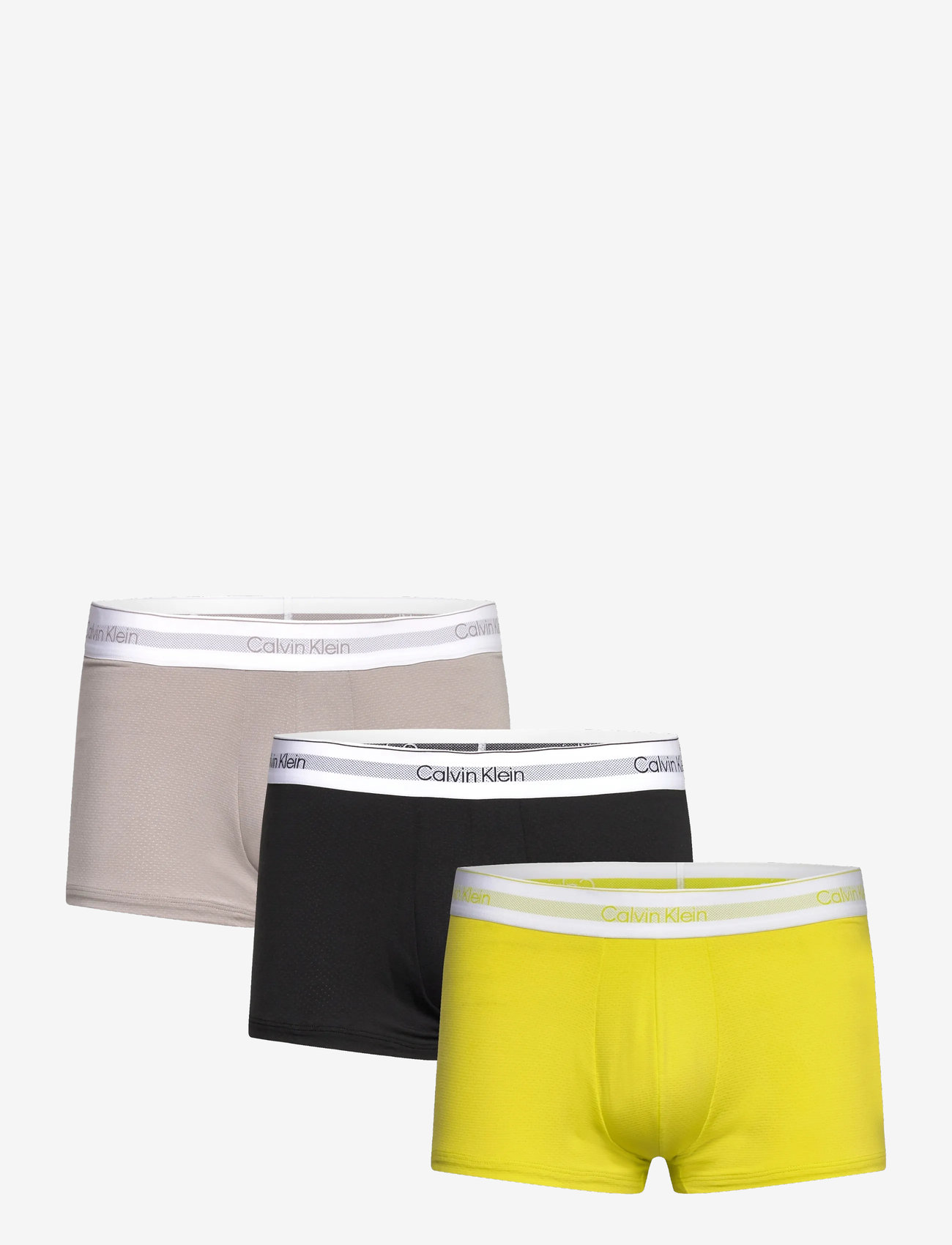 Calvin Klein - LOW RISE TRUNK 3PK - ash, black, kewl lime - 1