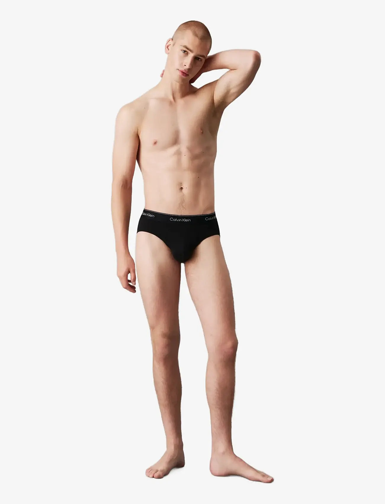 Calvin Klein - HIP BRIEF 3PK - aluspükste mitmikpakk - black w  black wb - 2