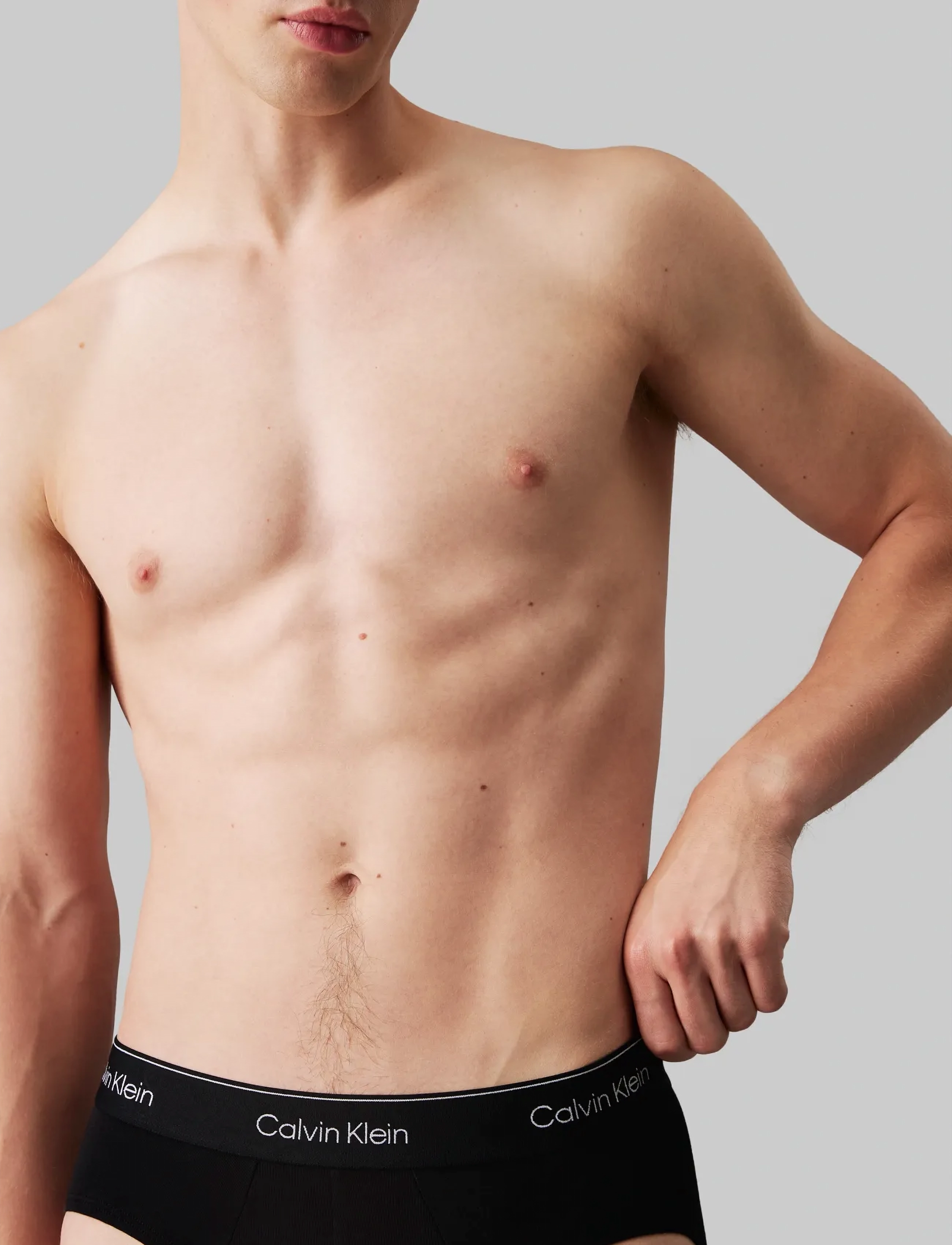 Calvin Klein HIP BRIEF 3PK - Underkläder - BLACK W  BLACK WB / black