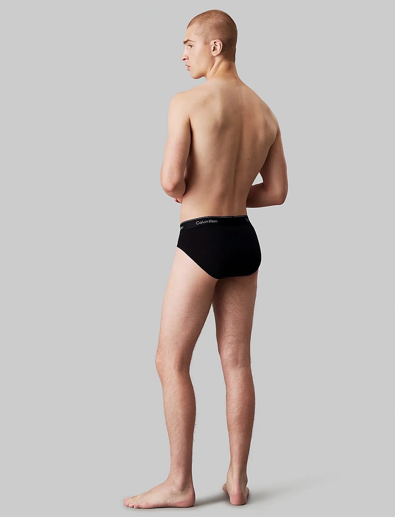 Calvin Klein - HIP BRIEF 3PK - aluspükste mitmikpakk - black w black wb - 3