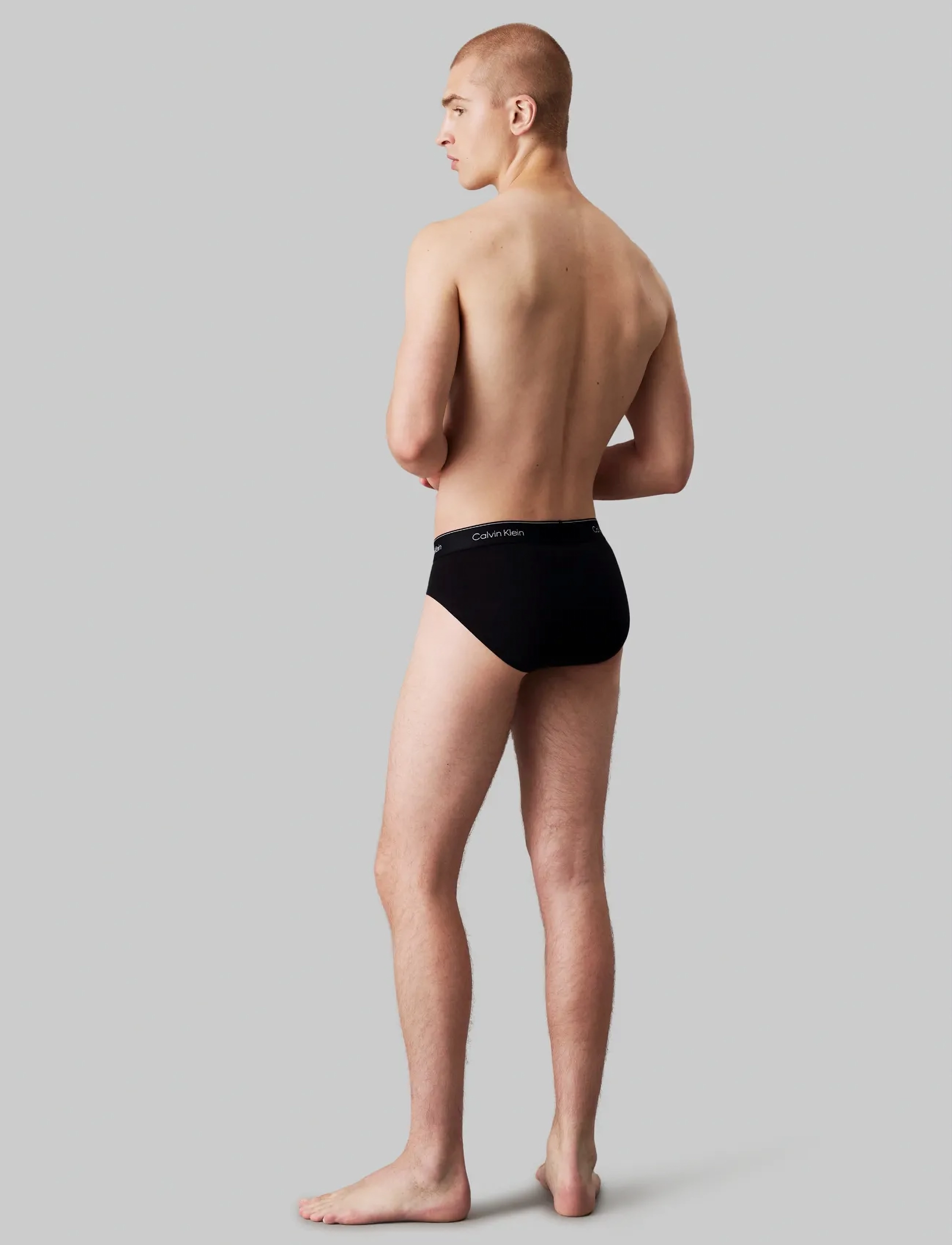 Calvin Klein - HIP BRIEF 3PK - majtki w wielopaku - black w  black wb - 3