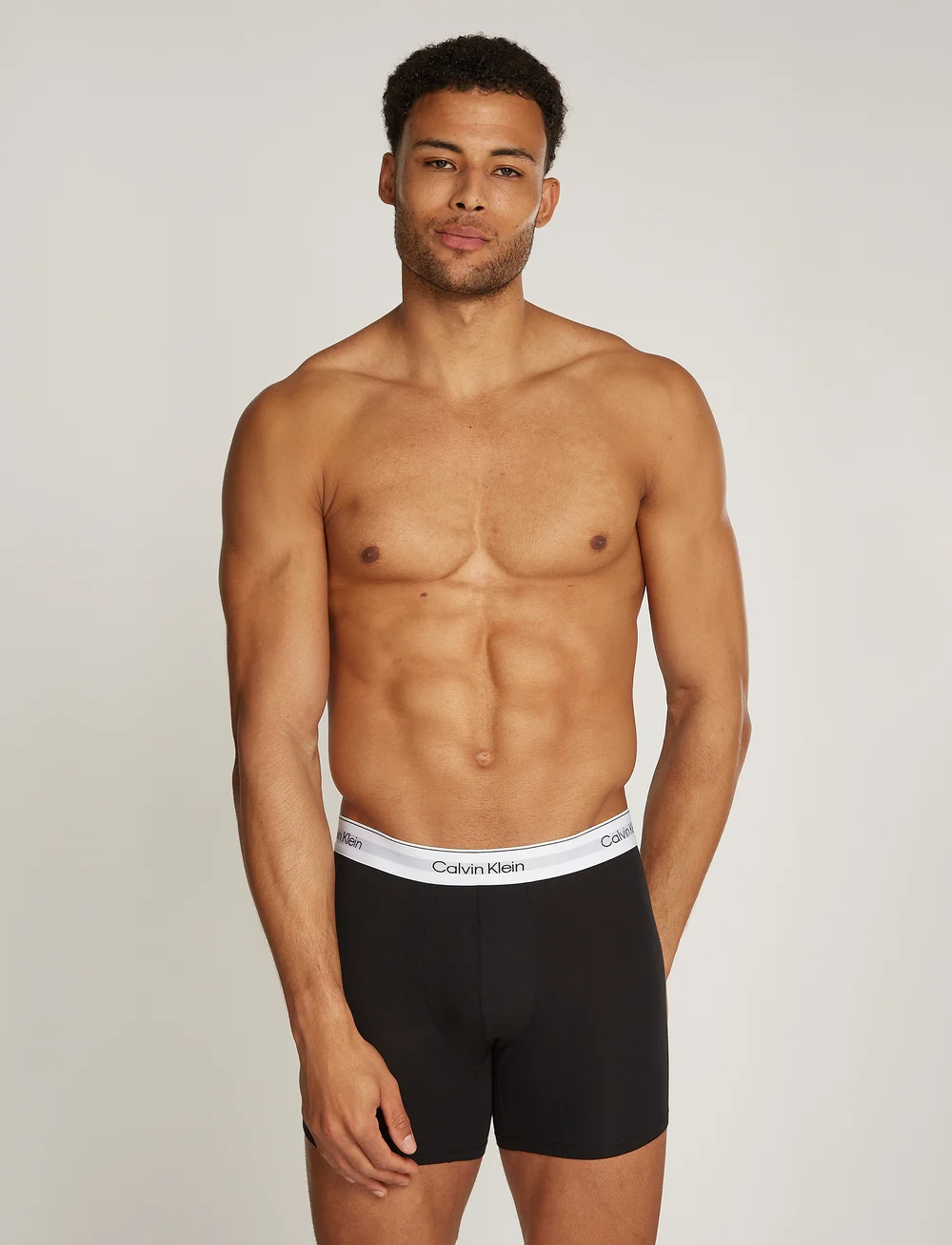 Black calvin klein boxers sales