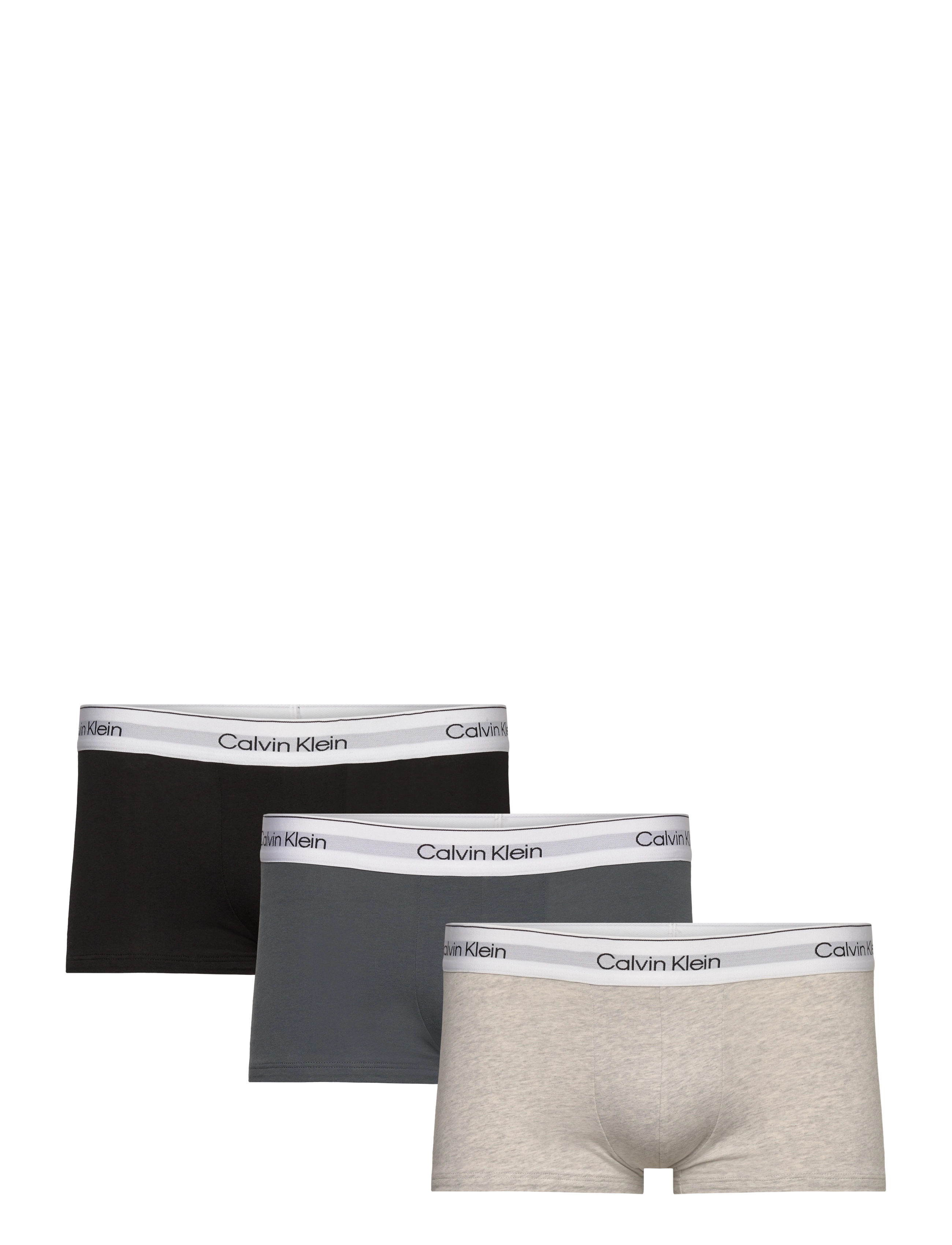 Calvin Klein - LOW RISE TRUNK 3PK - black, light grey heath, turbulence - 1