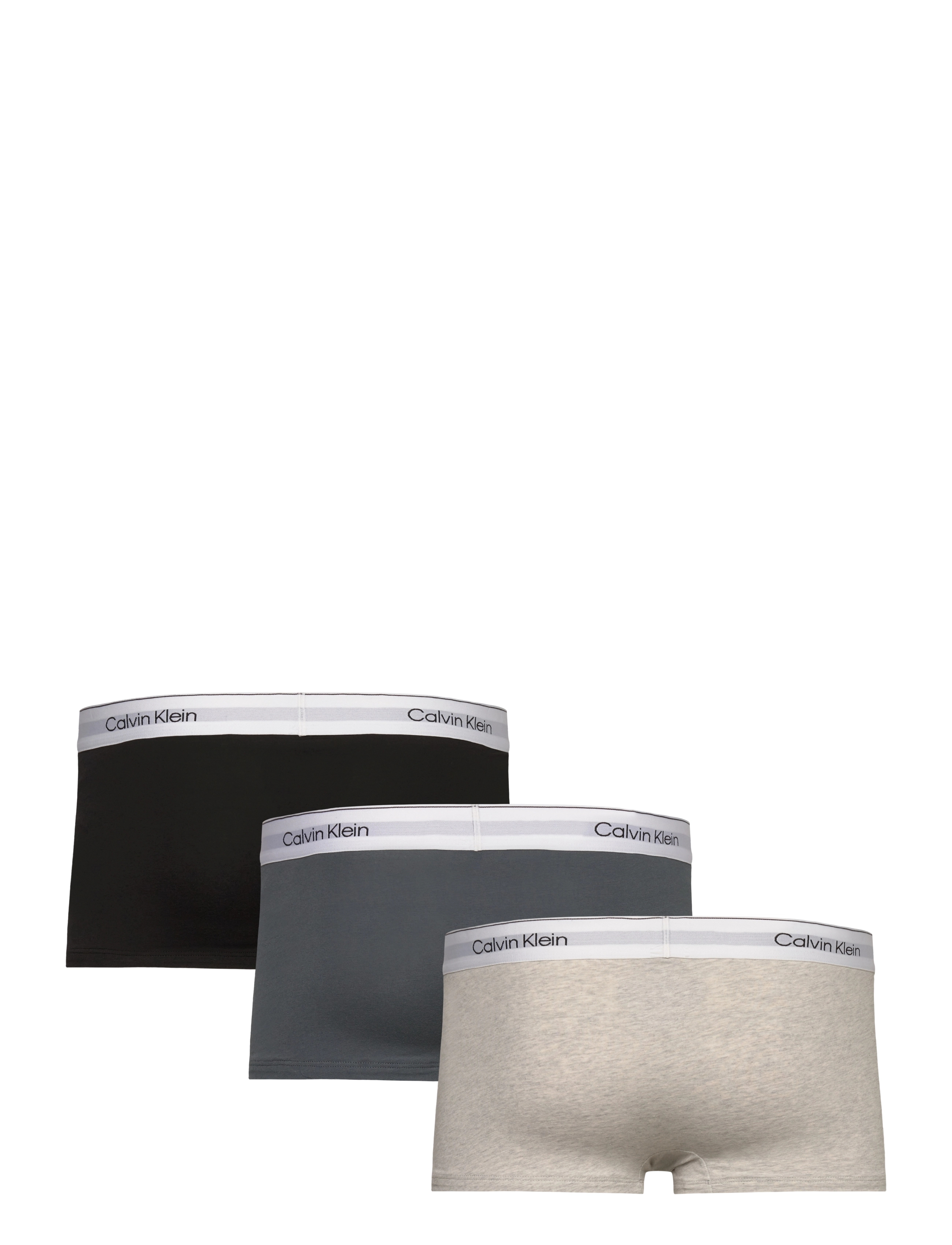 Calvin Klein - LOW RISE TRUNK 3PK - black, light grey heath, turbulence - 3