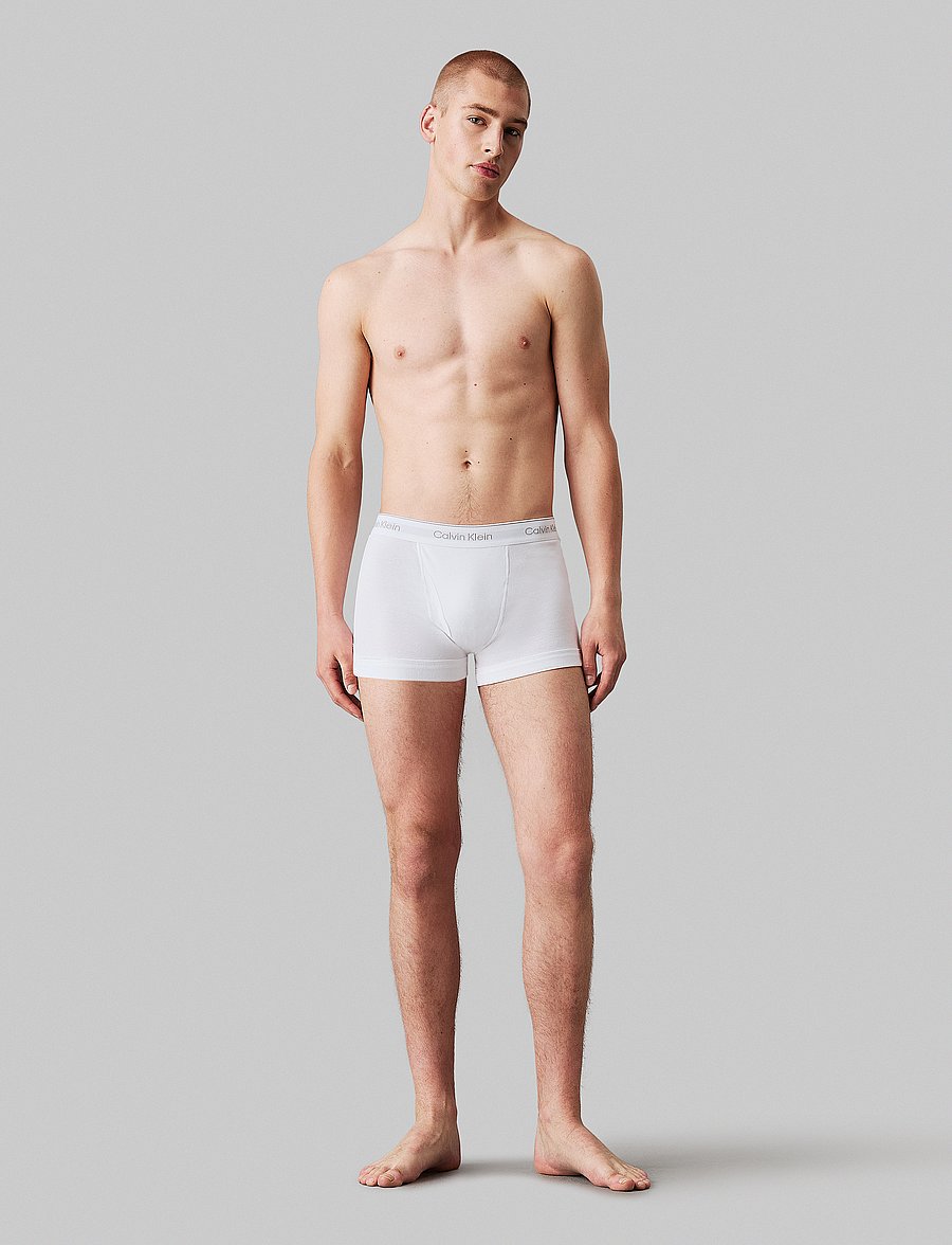 Calvin Klein - TRUNK 3PK - unterhosen im multipack - black grey heather white - 5