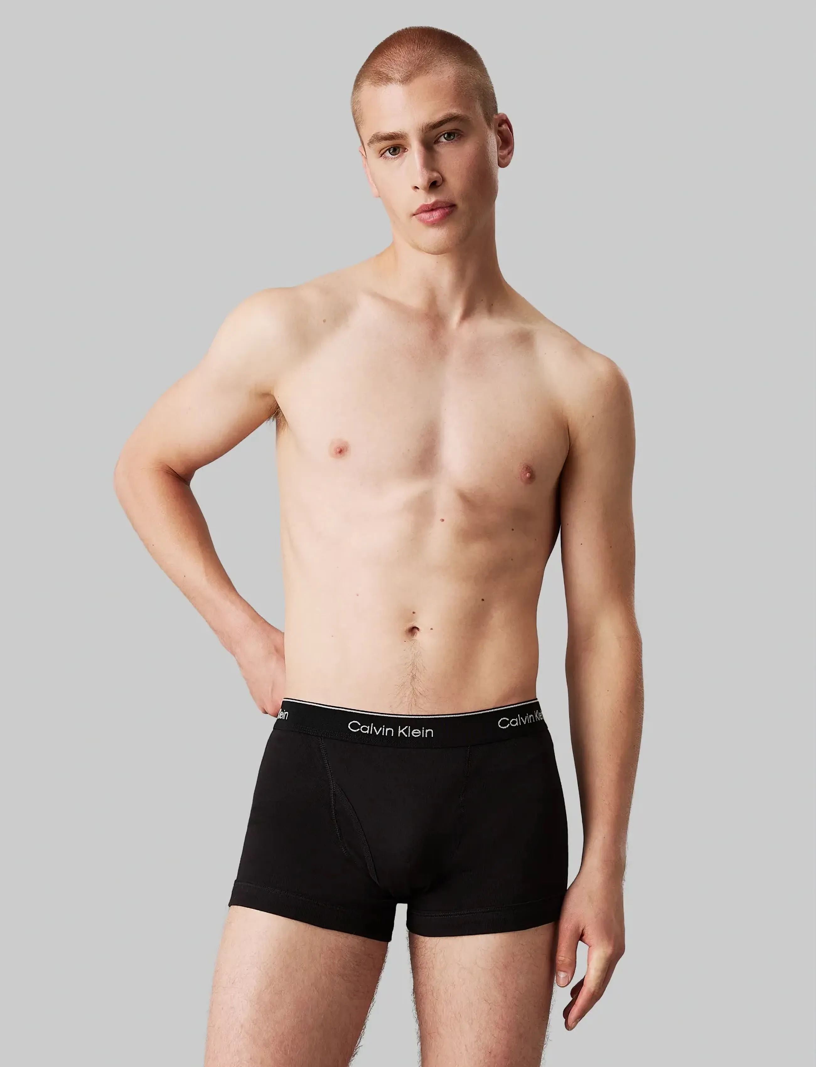 Calvin Klein TRUNK 3 PK - Underkläder - 3 BLACK (LEGACY 001) / black