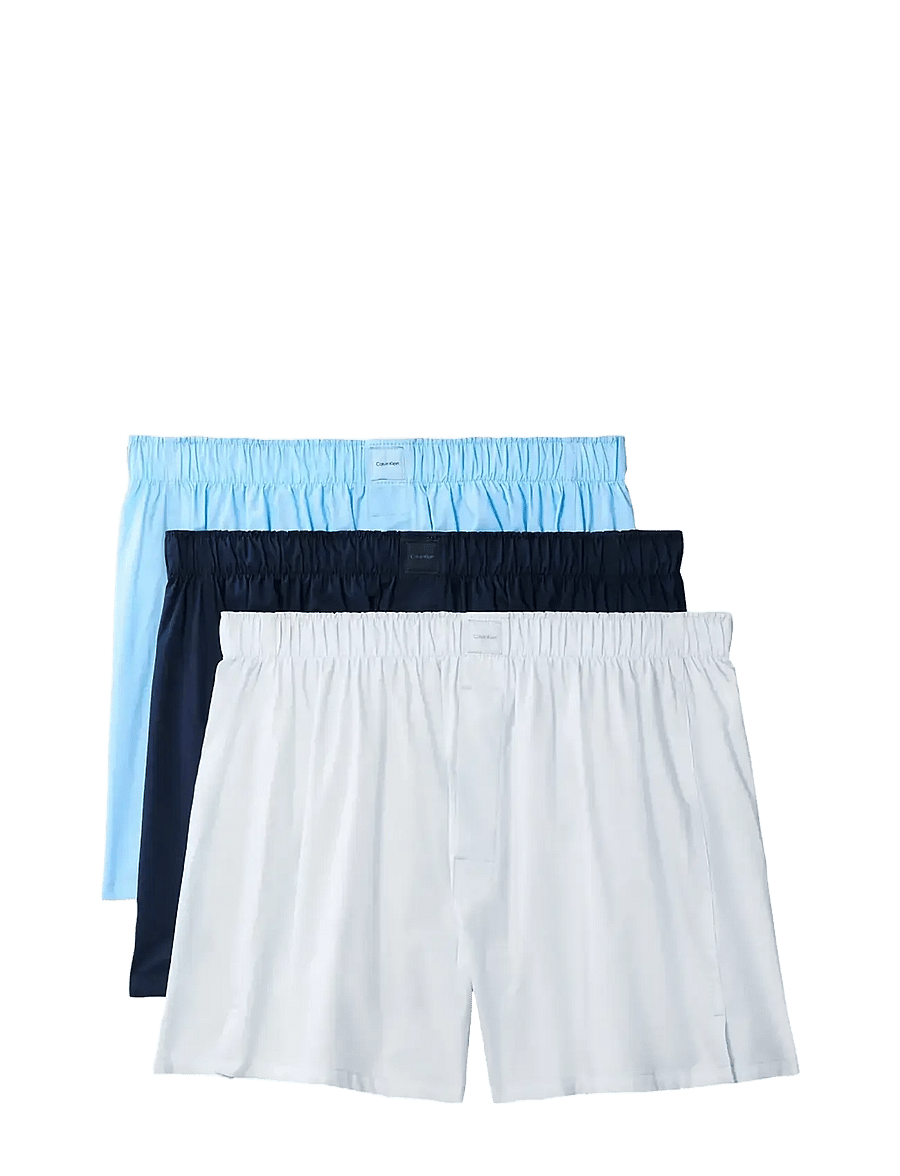 Calvin Klein - Boxer Trad 3PK - unterhosen im multipack - dark sapphire hydrangea blue plein - 1