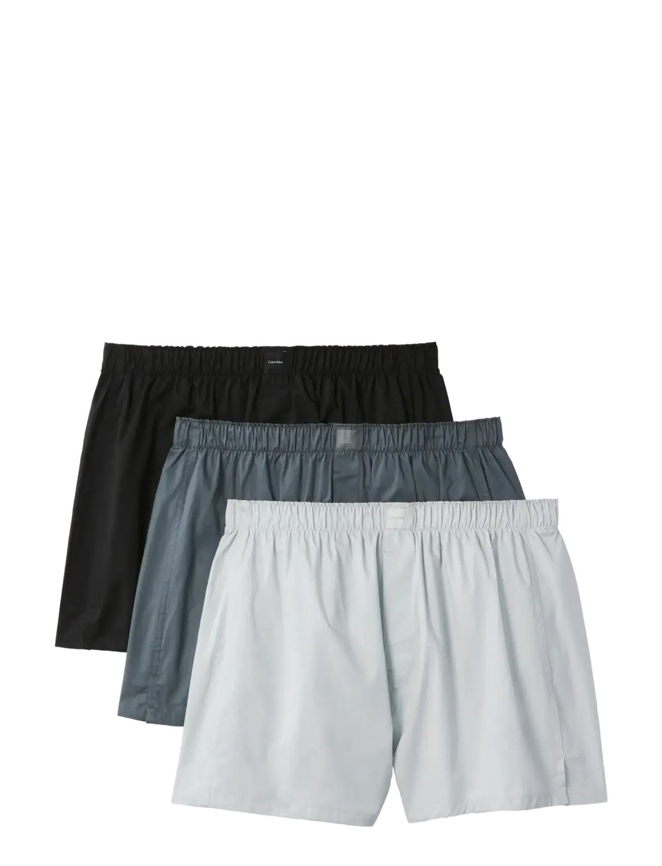 Calvin Klein Boxer Trad 3PK - Unterwäsche - BLACK TURBULENCE HARBOR MIST / grey