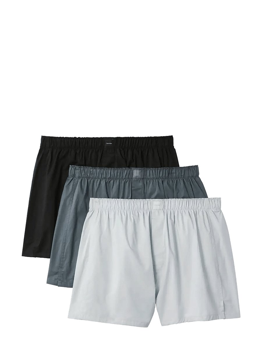 Calvin Klein - Boxer Trad 3PK - black turbulence harbor mist - 1