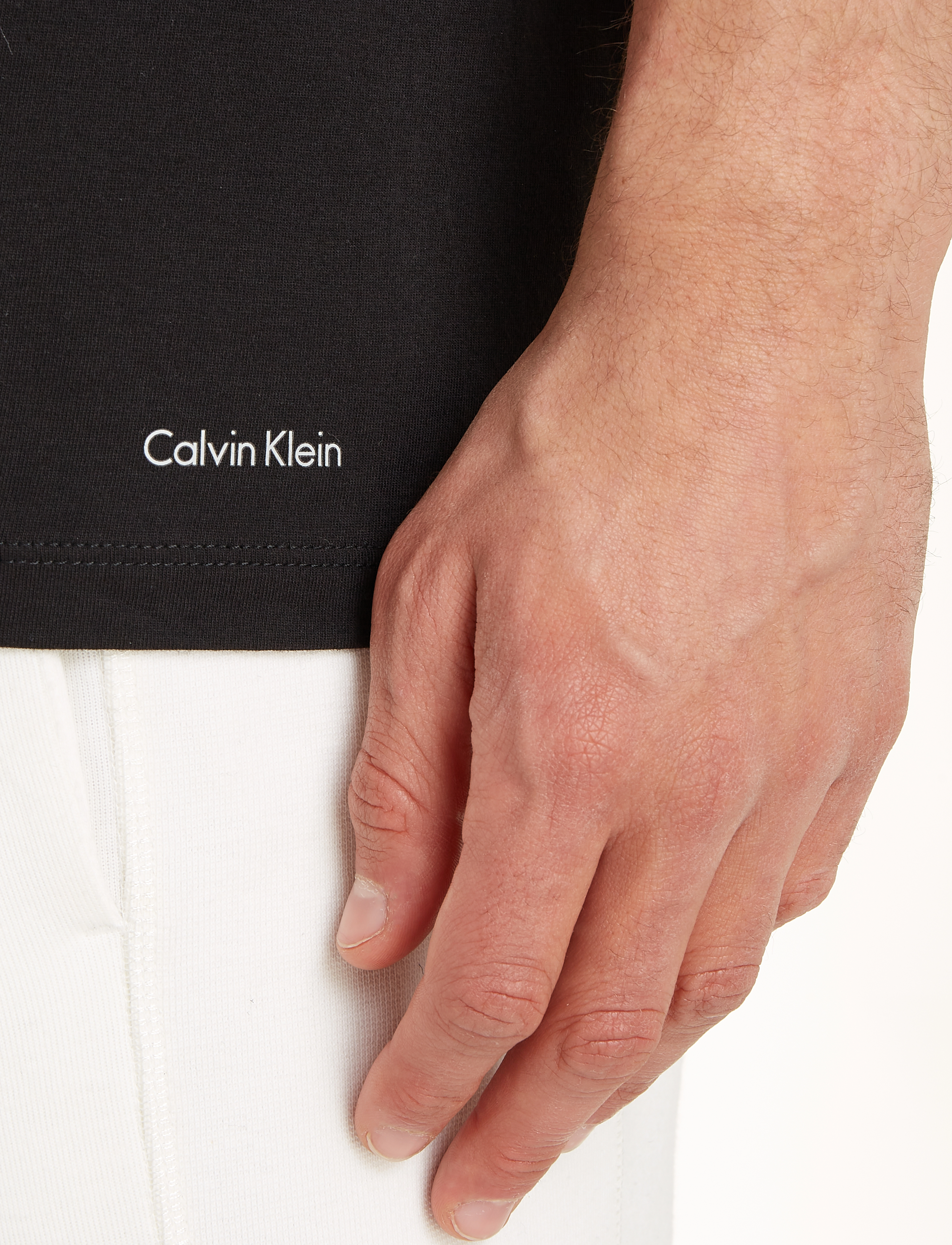 Calvin Klein - S/S CREW NECK 3PK - black/ white/ grey heather - 4