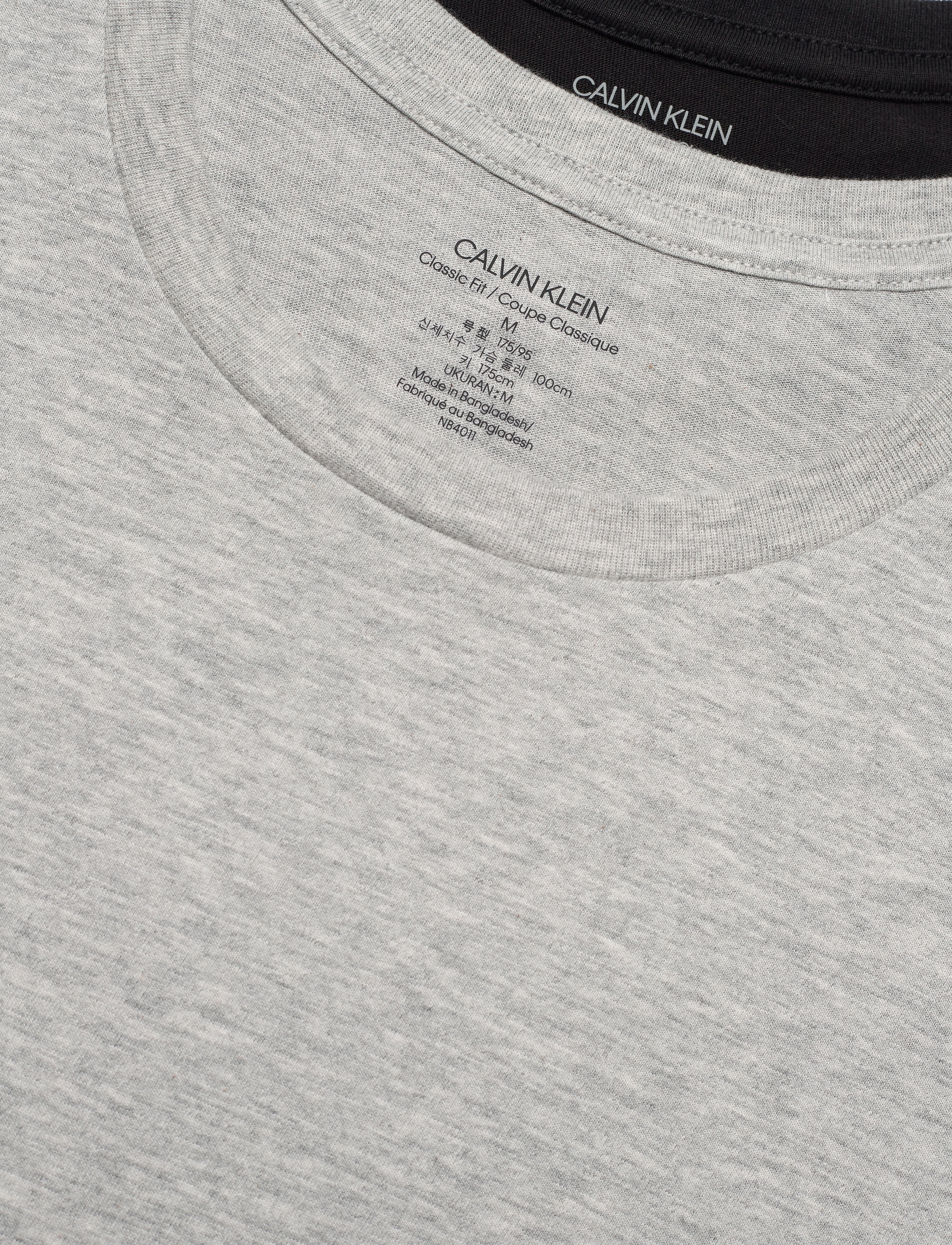 Calvin Klein - S/S CREW NECK 3PK - black/ white/ grey heather - 5
