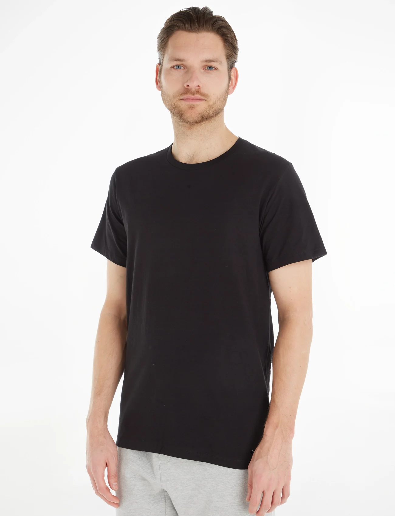 Calvin Klein - S/S CREW NECK 3PK - koszulki w multipaku - black - 0
