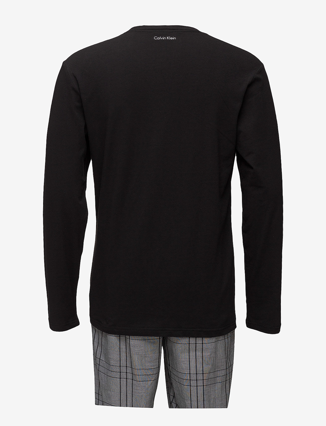 Calvin Klein - PJ PANT W L/S CREW - aviemore plaid white / black - 1