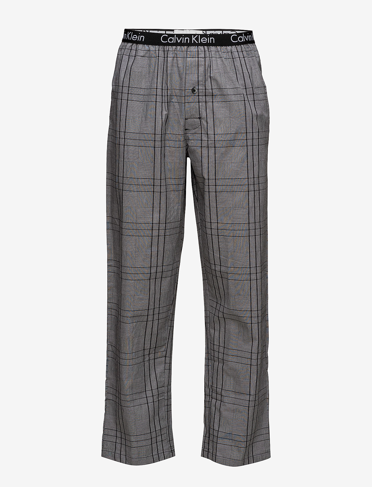 Calvin Klein - PJ PANT W L/S CREW - aviemore plaid white / black - 2