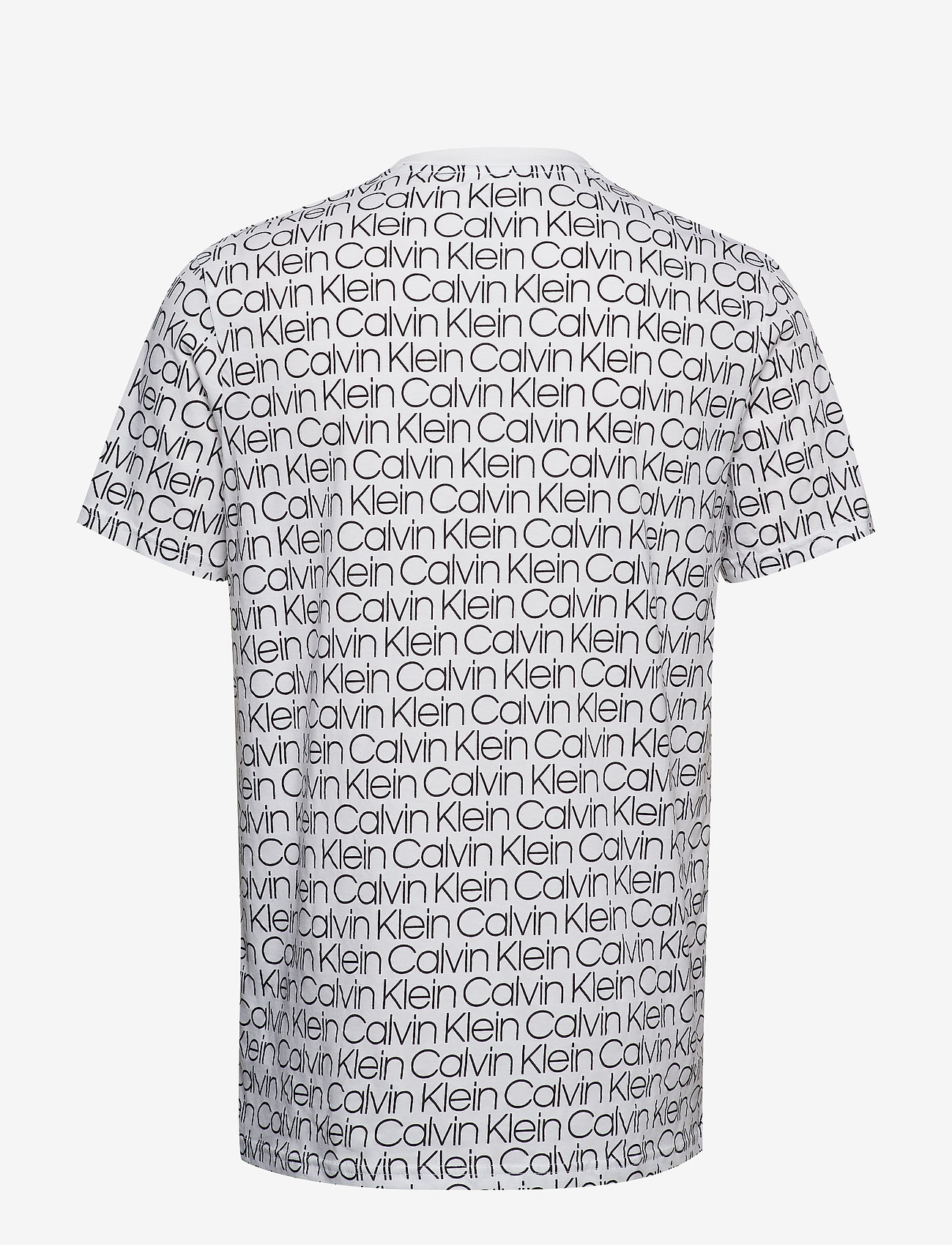 Calvin Klein - S/S CREW NECK - modulus logo print white - 1