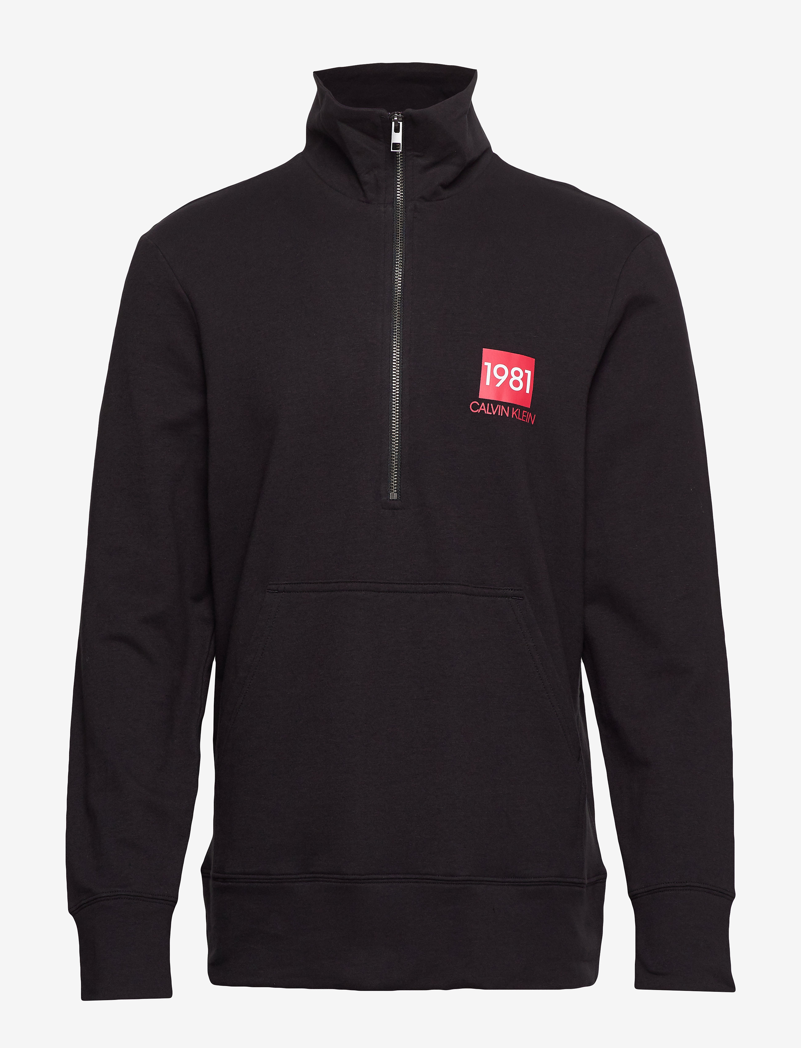 Calvin Klein - HALF ZIP SWEATSHIRT - black - 0