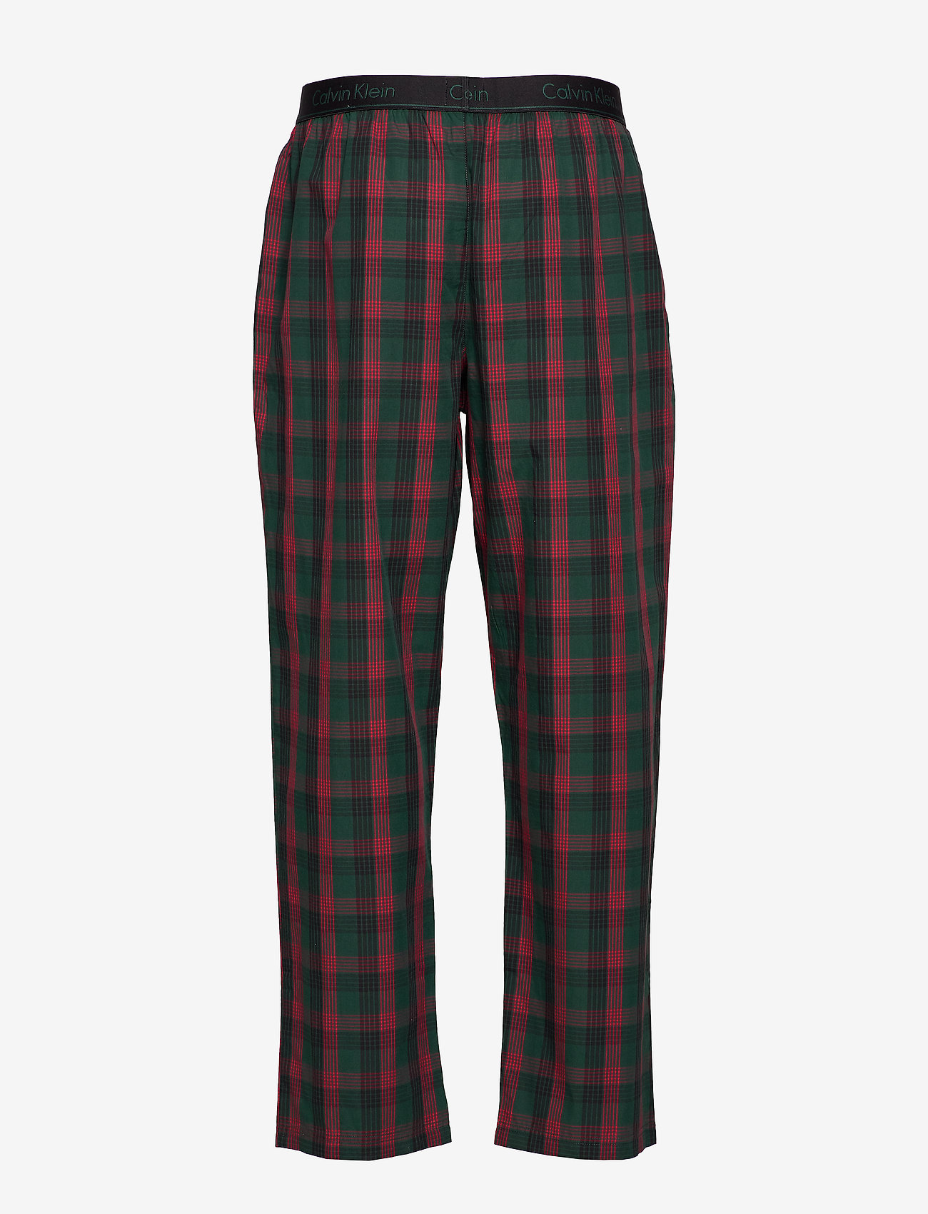 Calvin Klein - WOVEN L/S PANT SET - grey heather top/ range plaid pant - 3