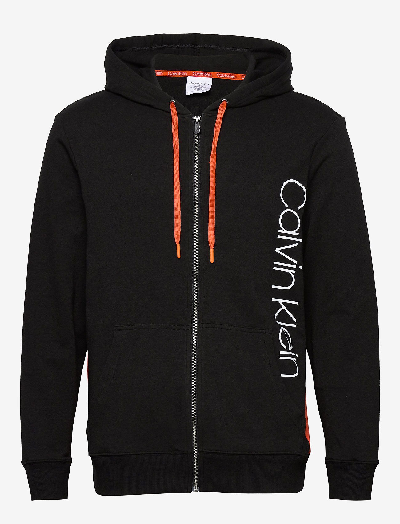 Calvin Klein - FULL ZIP HOODIE - black w/ inferno piecing - 0