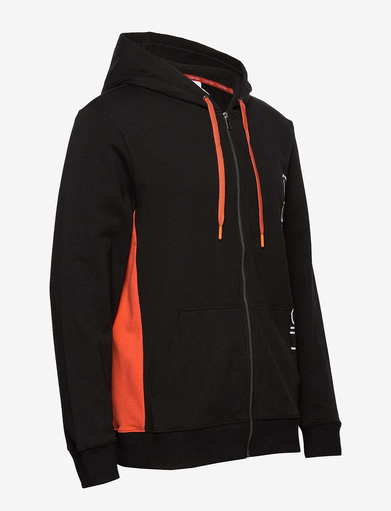 Calvin Klein - FULL ZIP HOODIE - black w/ inferno piecing - 3