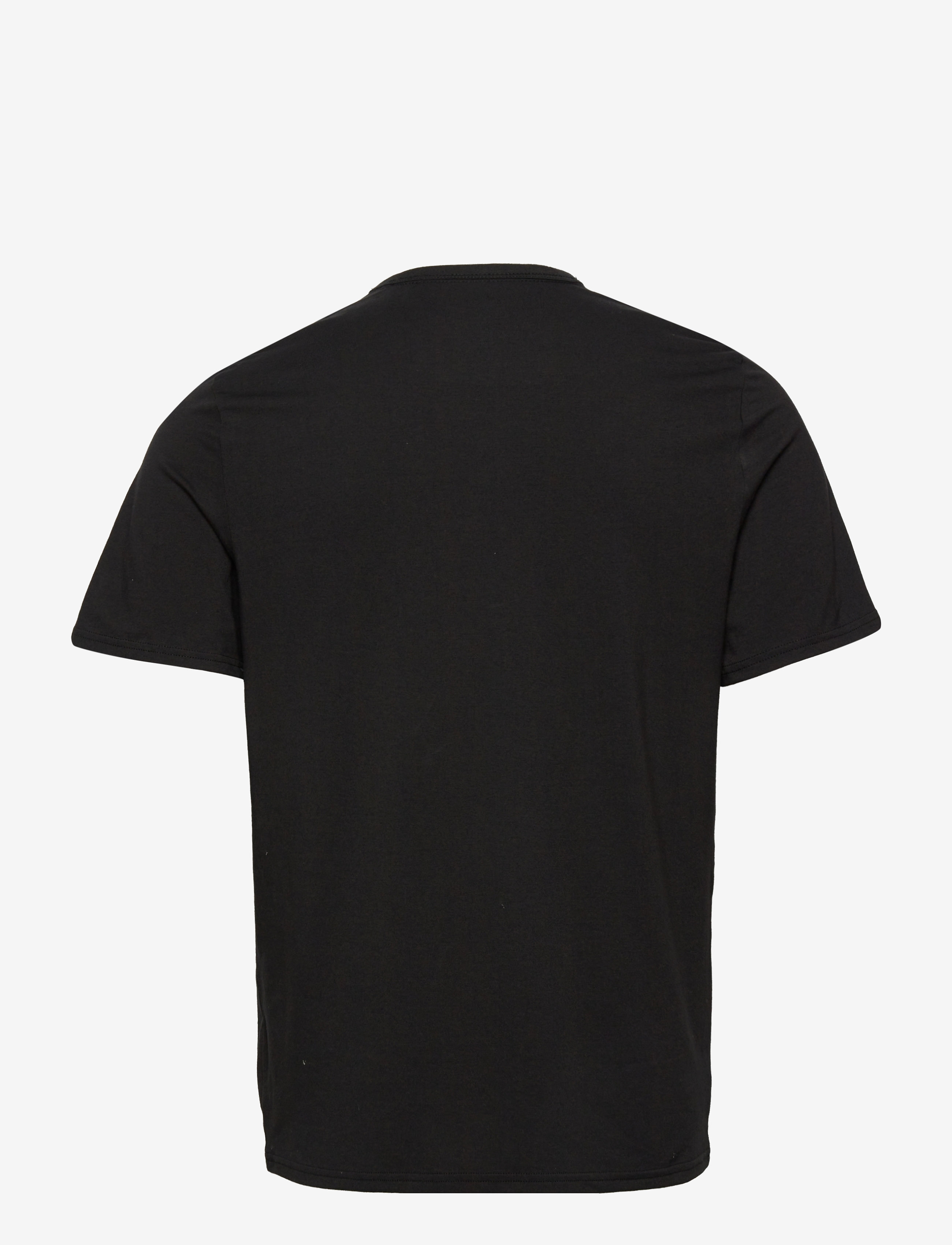 Calvin Klein - S/S CREW NECK - black w/ durango blue - 1