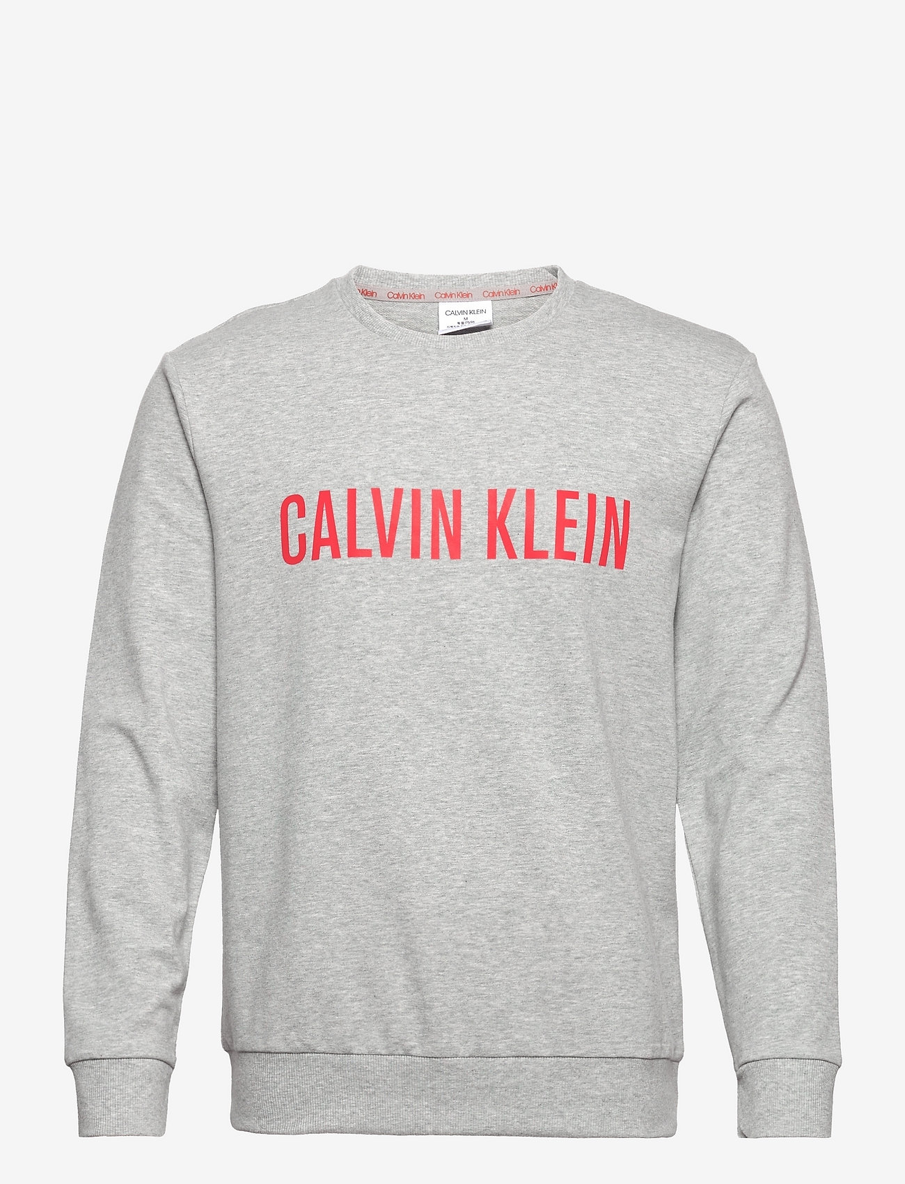 Calvin Klein - L/S SWEATSHIRT - grey heather w/ strawberry field - 0