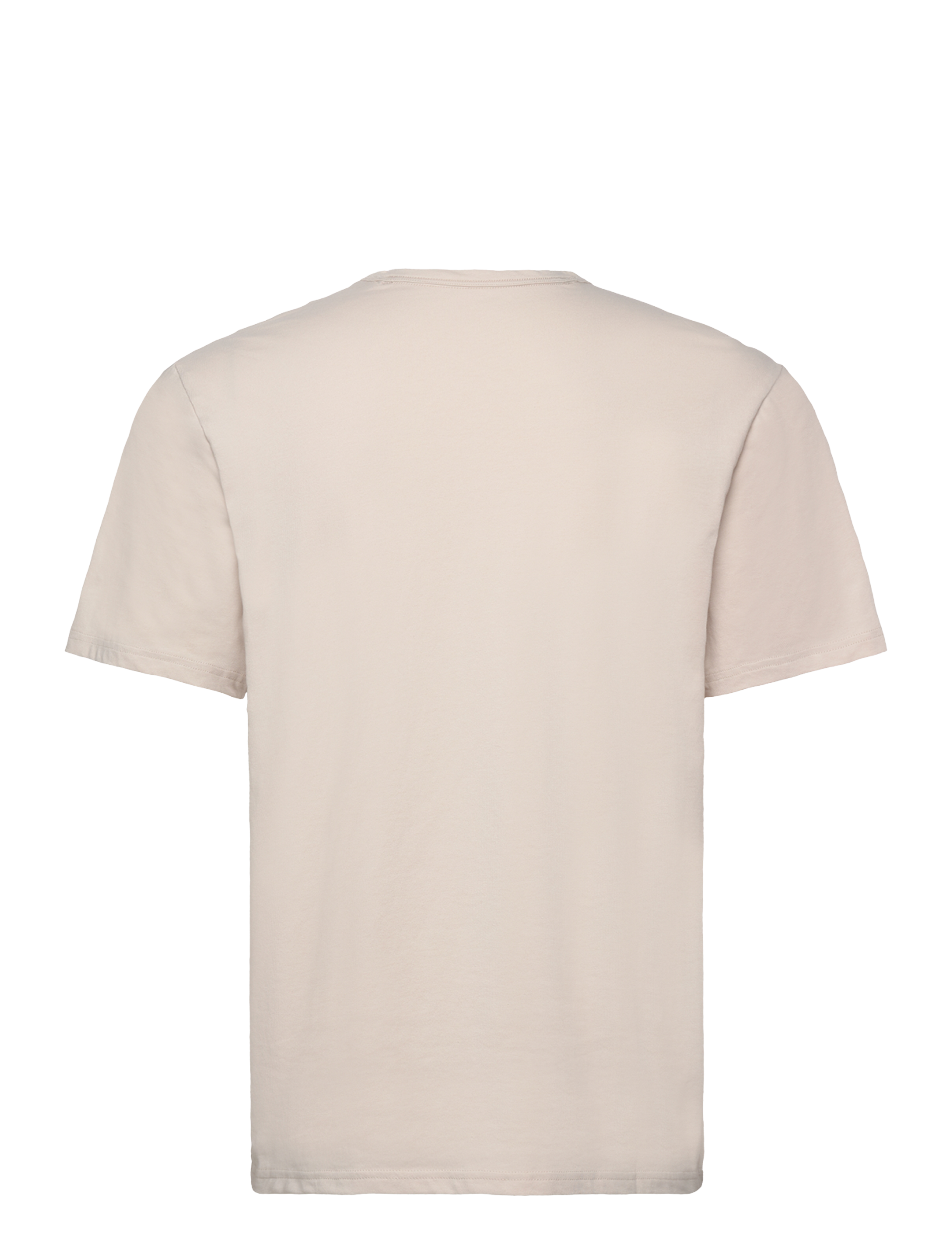 Calvin Klein - S/S CREW NECK - moonbeam w/ evening blue logo - 1