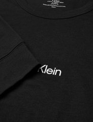 Calvin Klein - L/S CREW NECK - långärmade t-shirts - black - 3