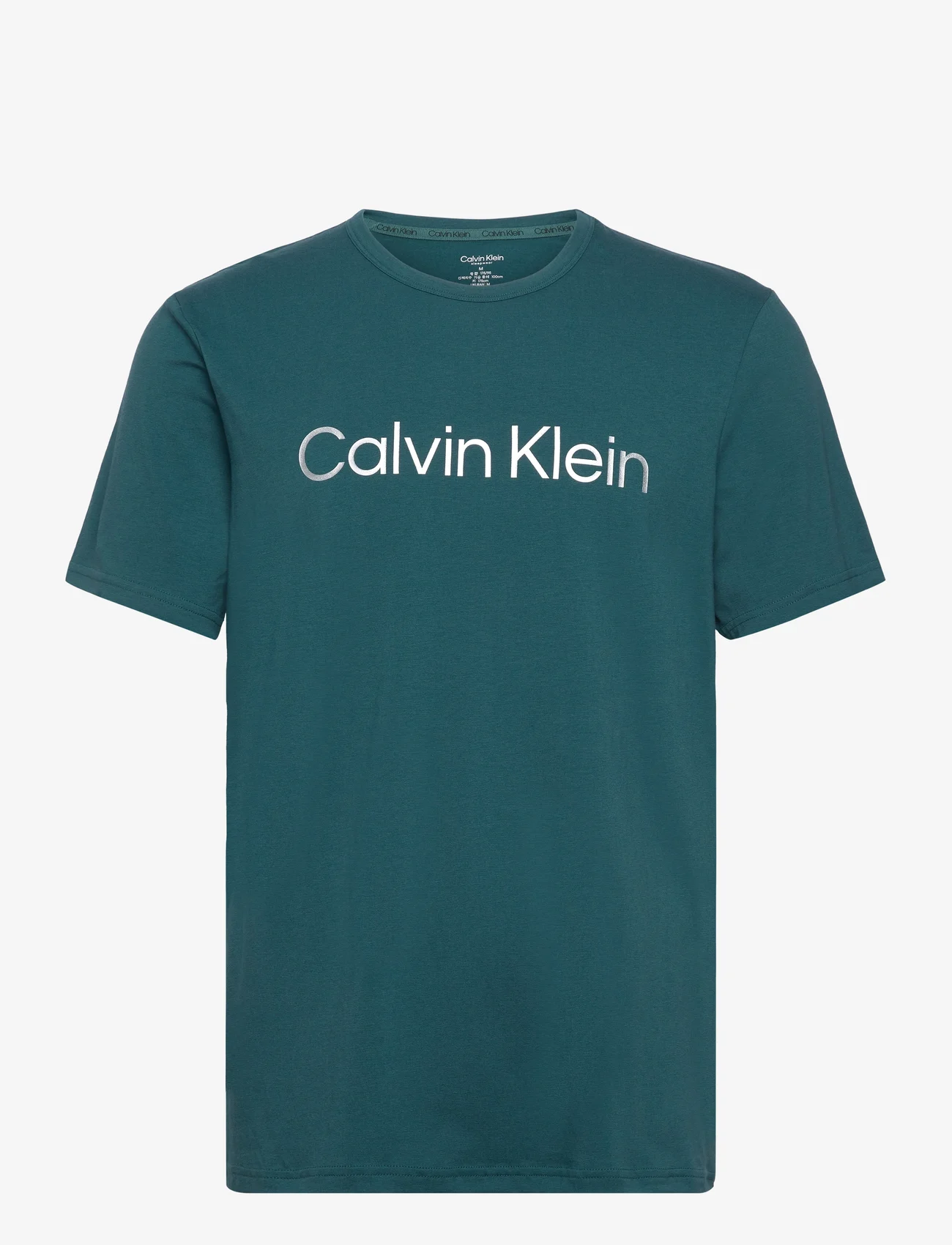 Calvin Klein - S/S CREW NECK - kortärmade t-shirts - atlantic deep - 0