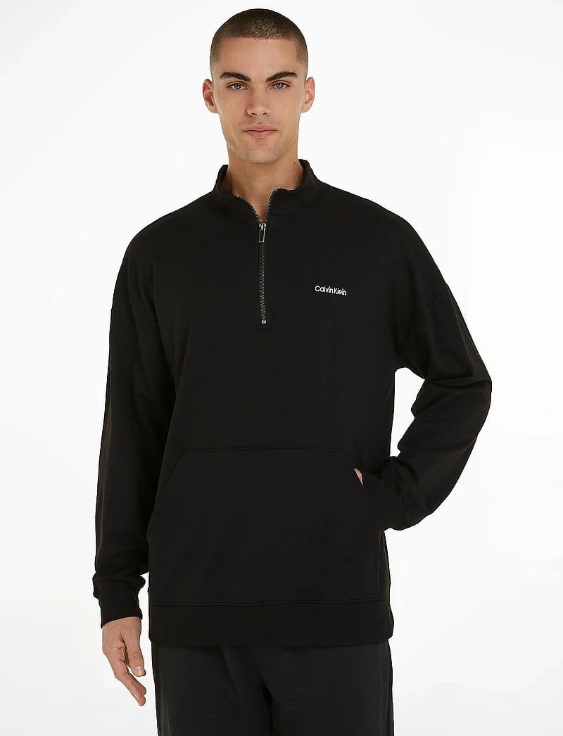 Calvin Klein - L/S QUARTER ZIP - black - 0