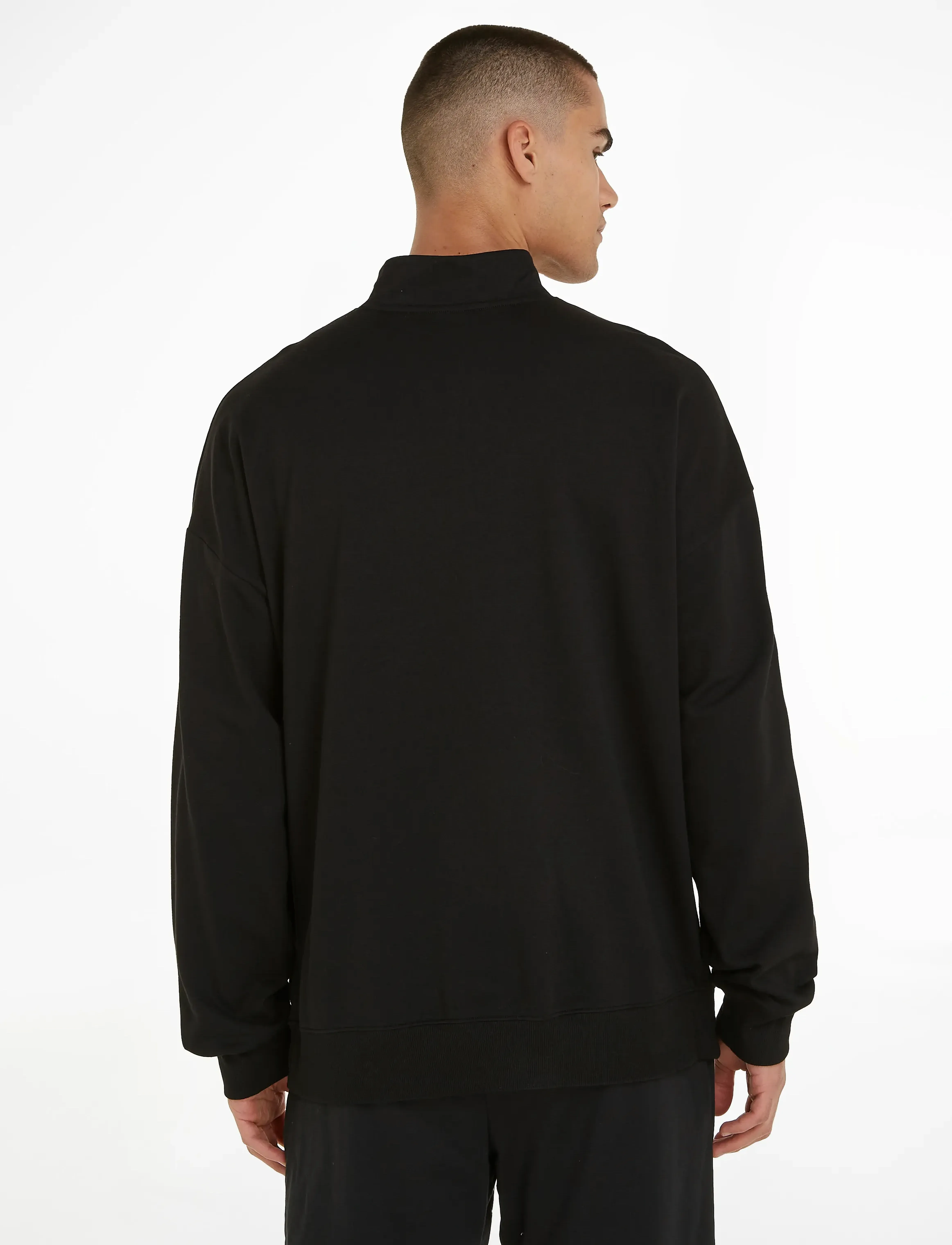 Calvin Klein - L/S QUARTER ZIP - black - 3