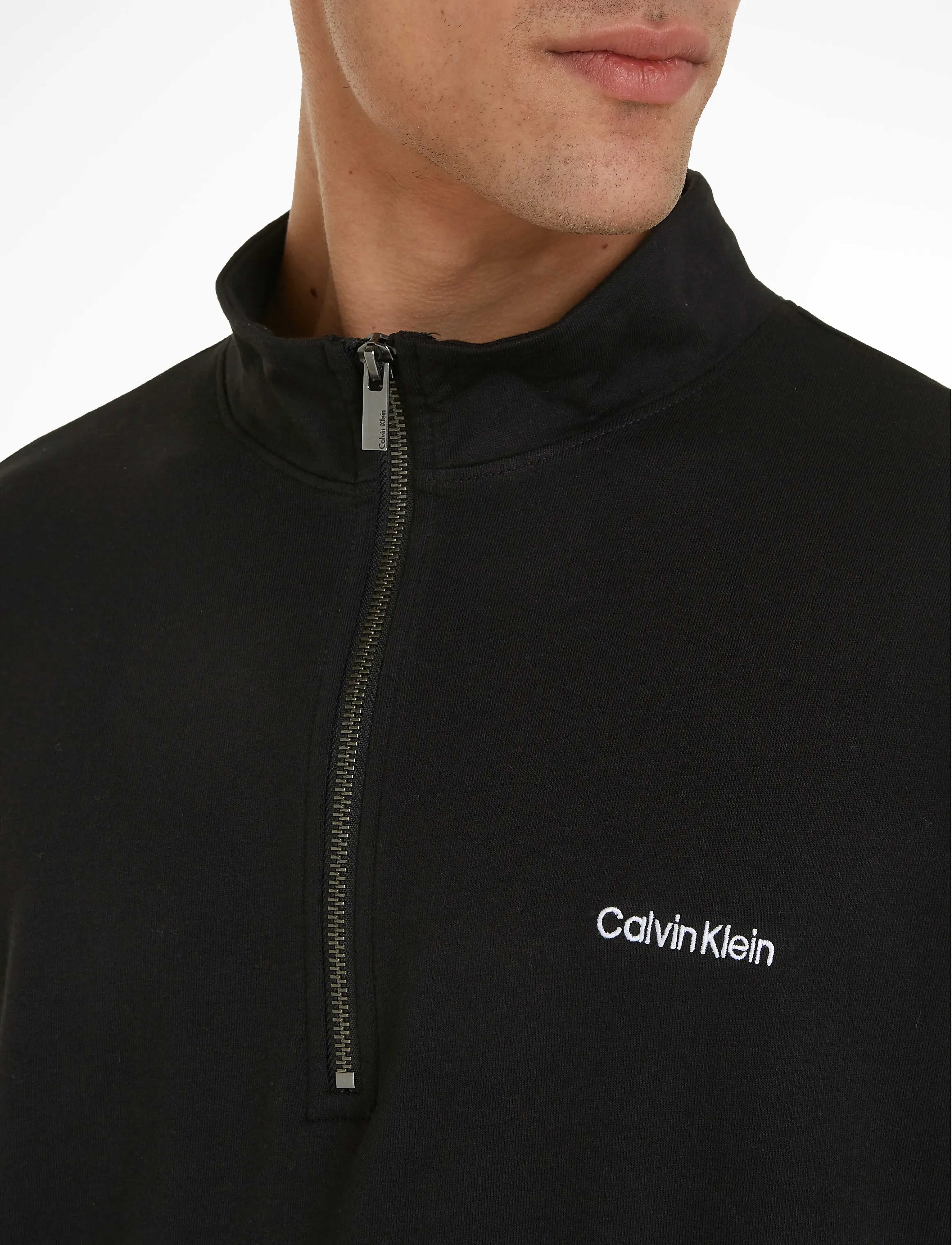 Calvin Klein - L/S QUARTER ZIP - black - 5