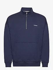 Calvin Klein - L/S QUARTER ZIP - sportiska stila džemperi - blue shadow - 0