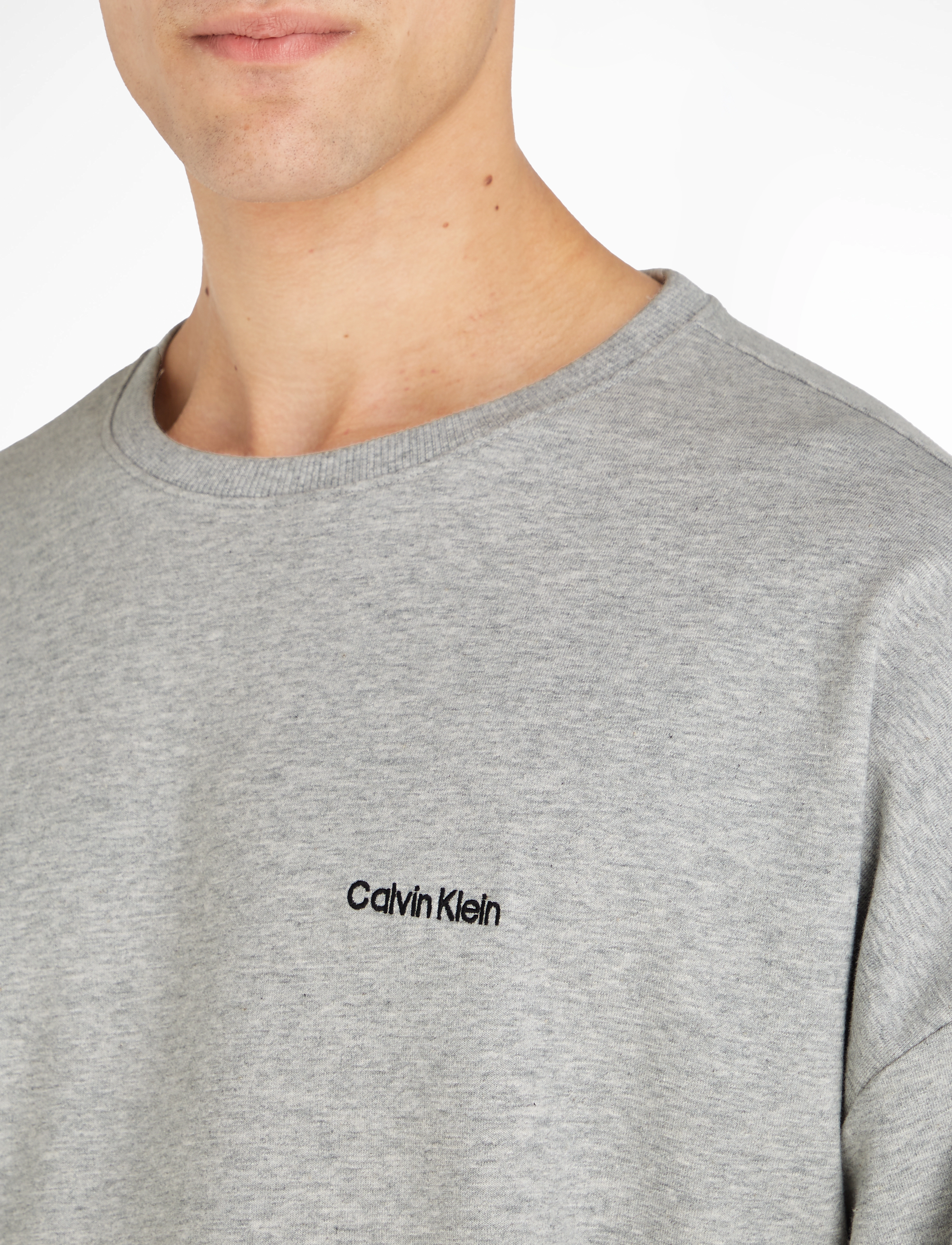 Calvin Klein - L/S SWEATSHIRT - grey heather - 5