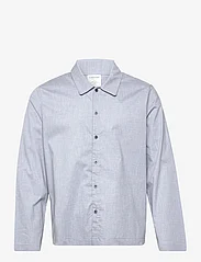 Calvin Klein - L/S BUTTON DOWN - pižamų marškinėliai - blue chambray heather - 0