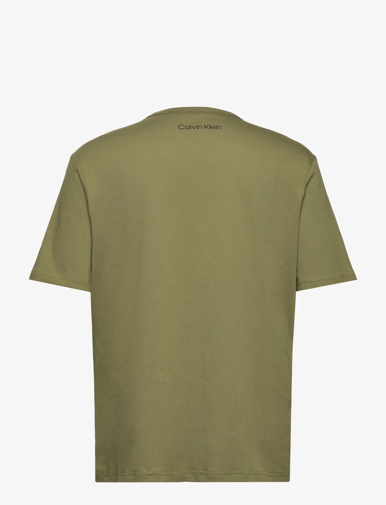 Calvin Klein - S/S CREW NECK - kortärmade t-shirts - olive branch - 1