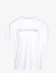 Calvin Klein - S/S CREW NECK - lyhythihaiset - white (white logo) - 0