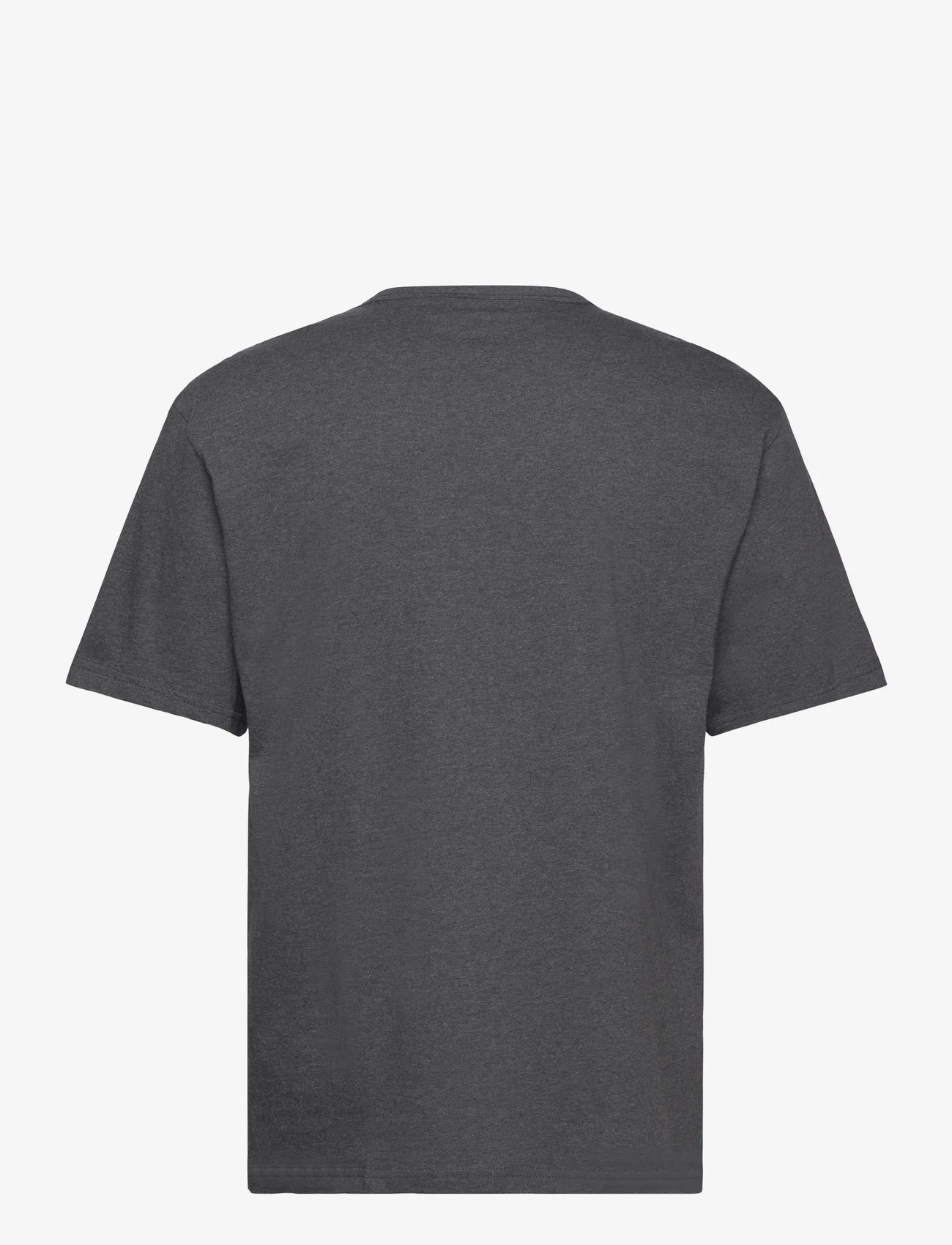Calvin Klein - S/S CREW NECK - basis-t-skjorter - charocal heather w/ black logo - 1