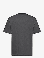Calvin Klein - S/S CREW NECK - basic t-shirts - charocal heather w/ black logo - 1